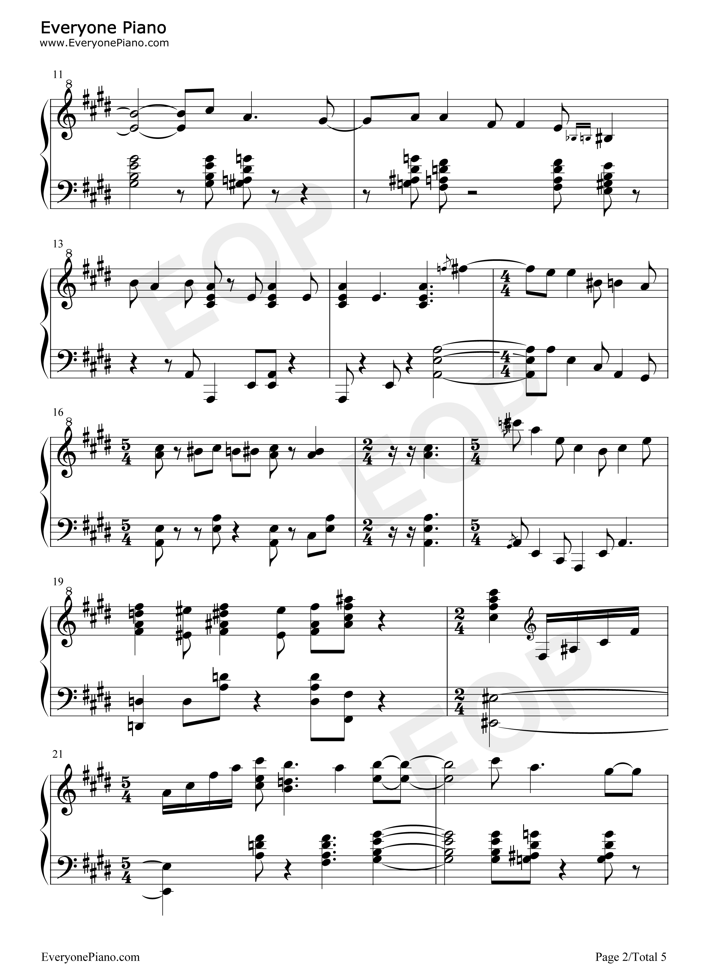 髪飾りの天使钢琴谱_中岛爱