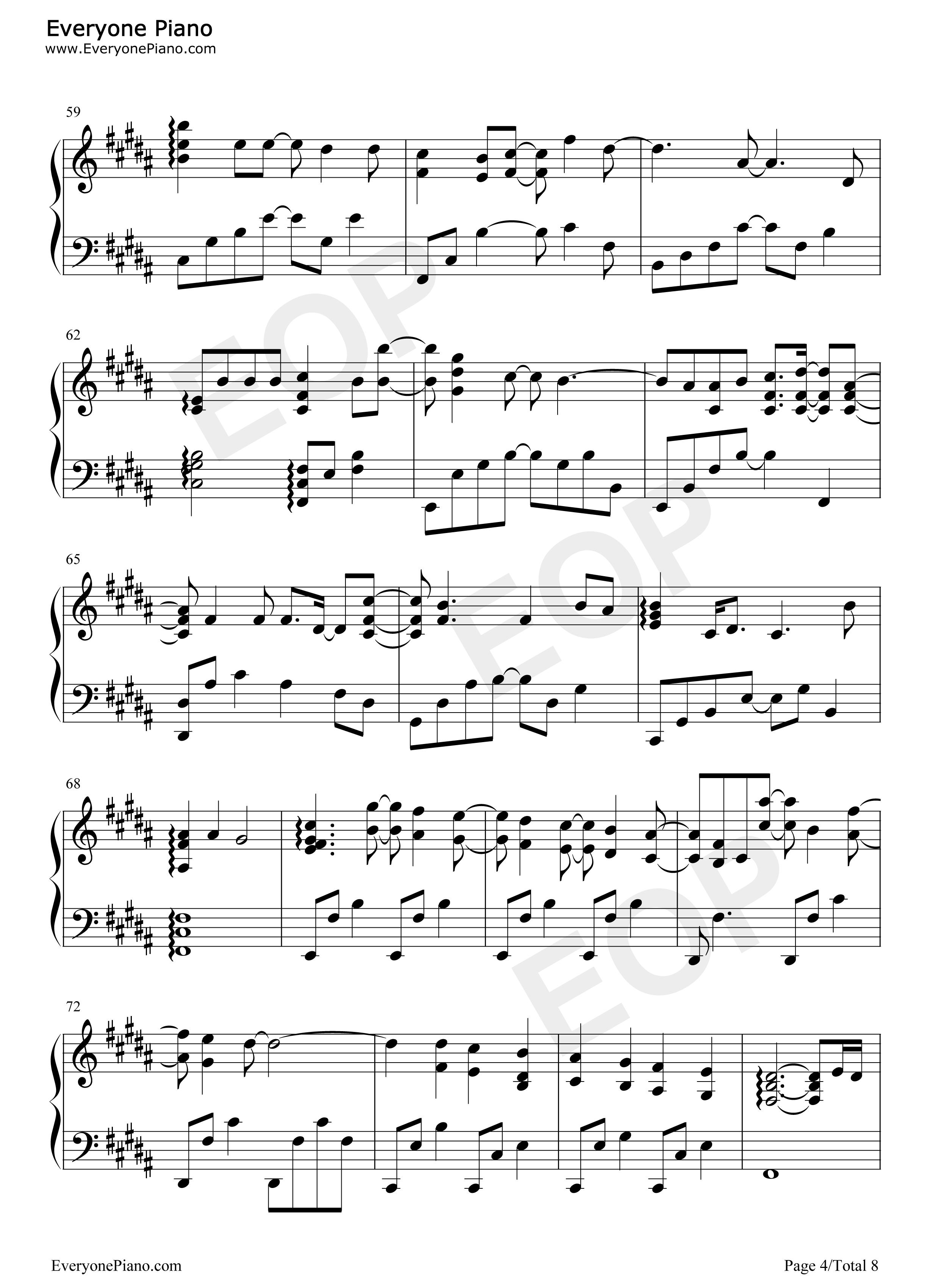 聊表心意钢琴谱_薛之谦_刘惜君