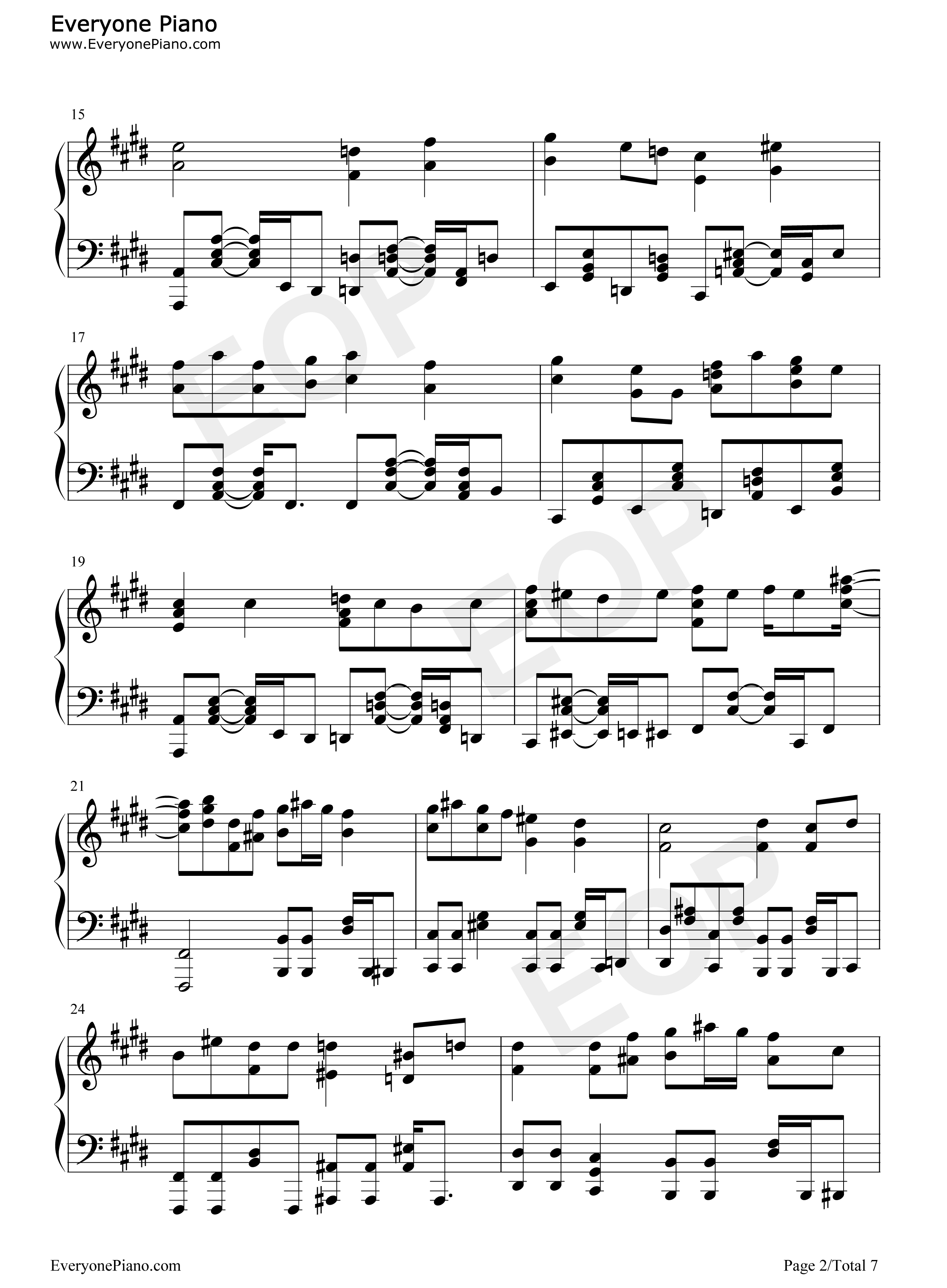 パプリカ钢琴谱_Foorin