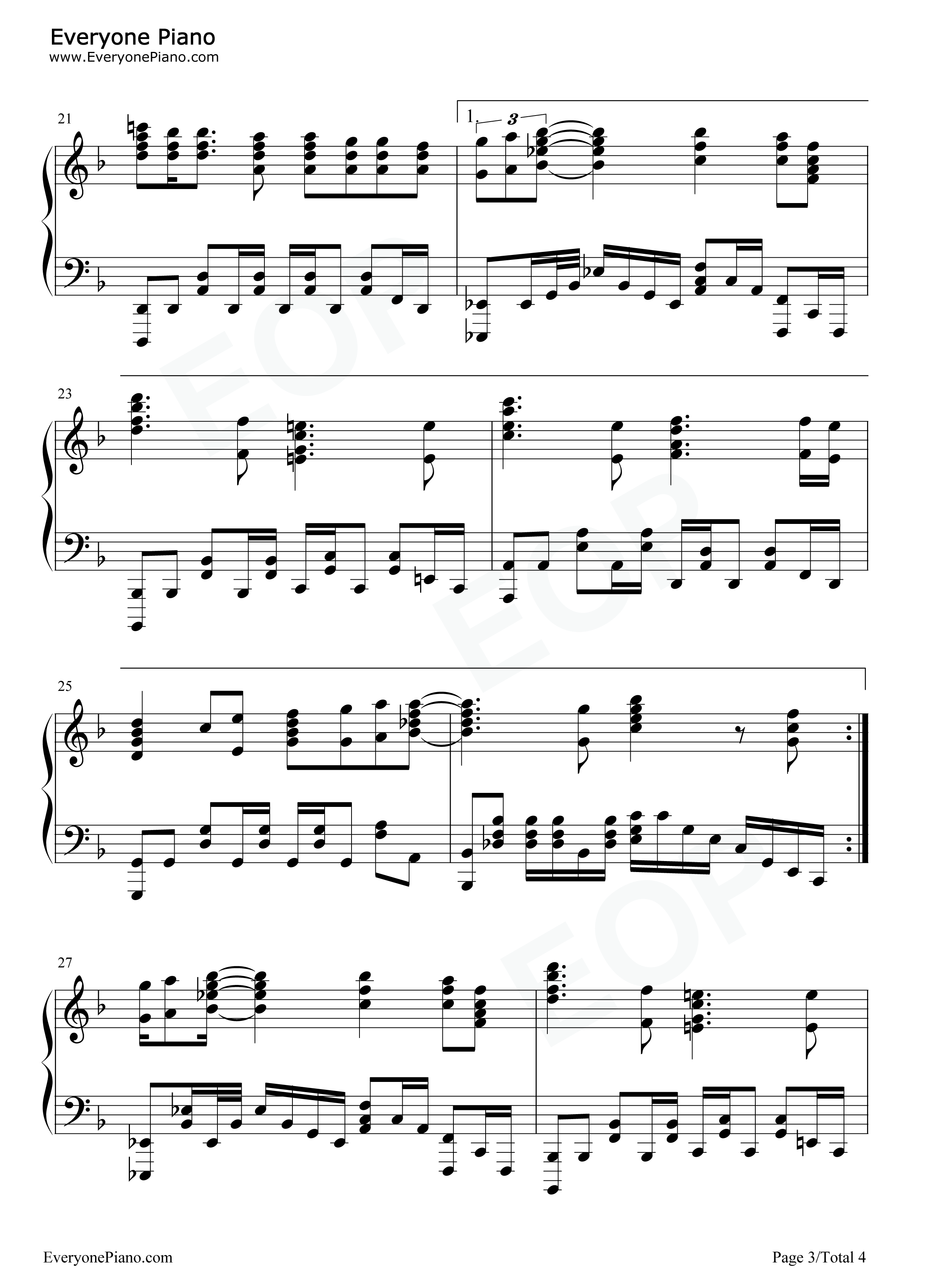 夜空钢琴谱_铃木实里