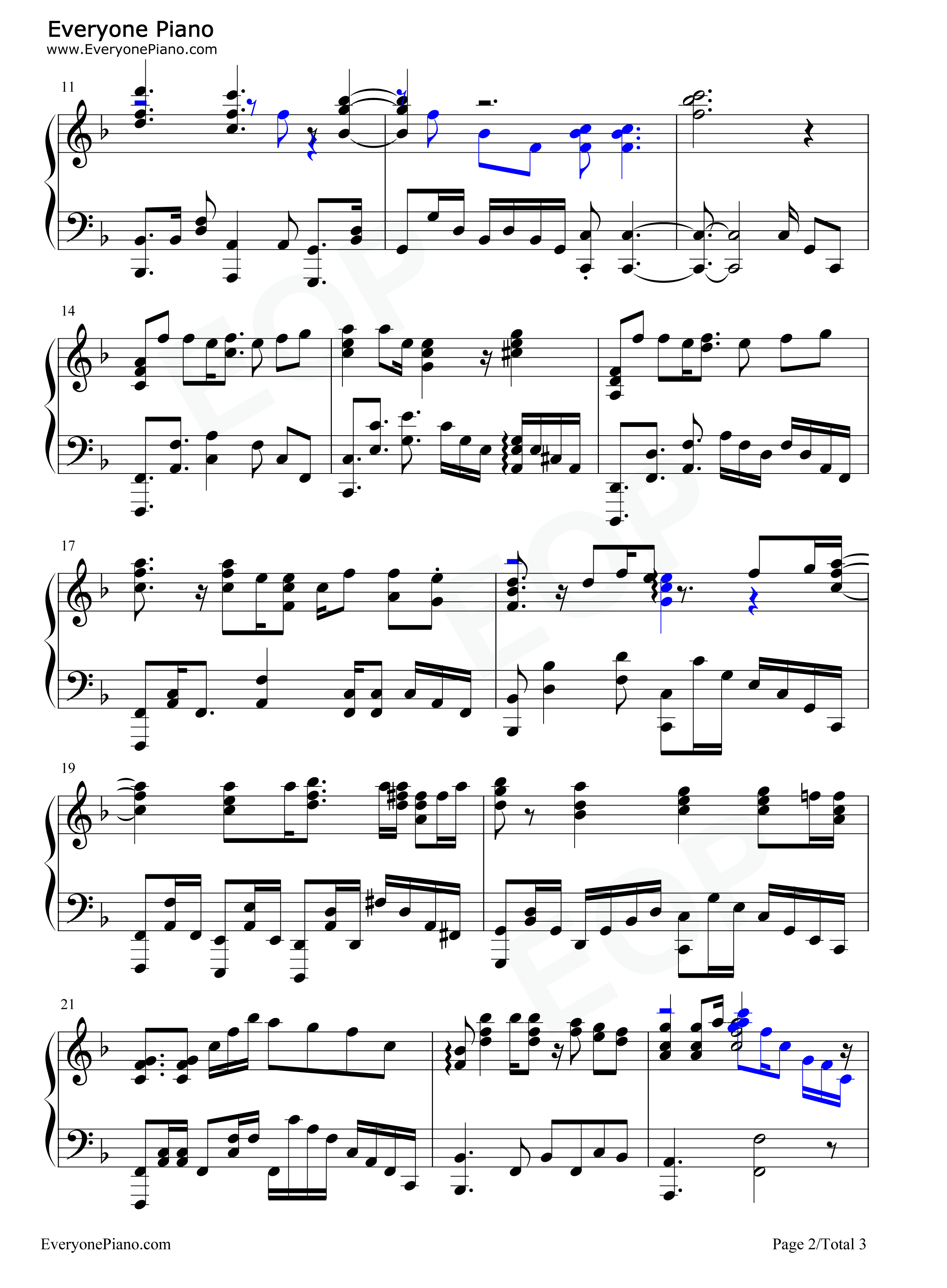 歩いていこう钢琴谱_东山奈央