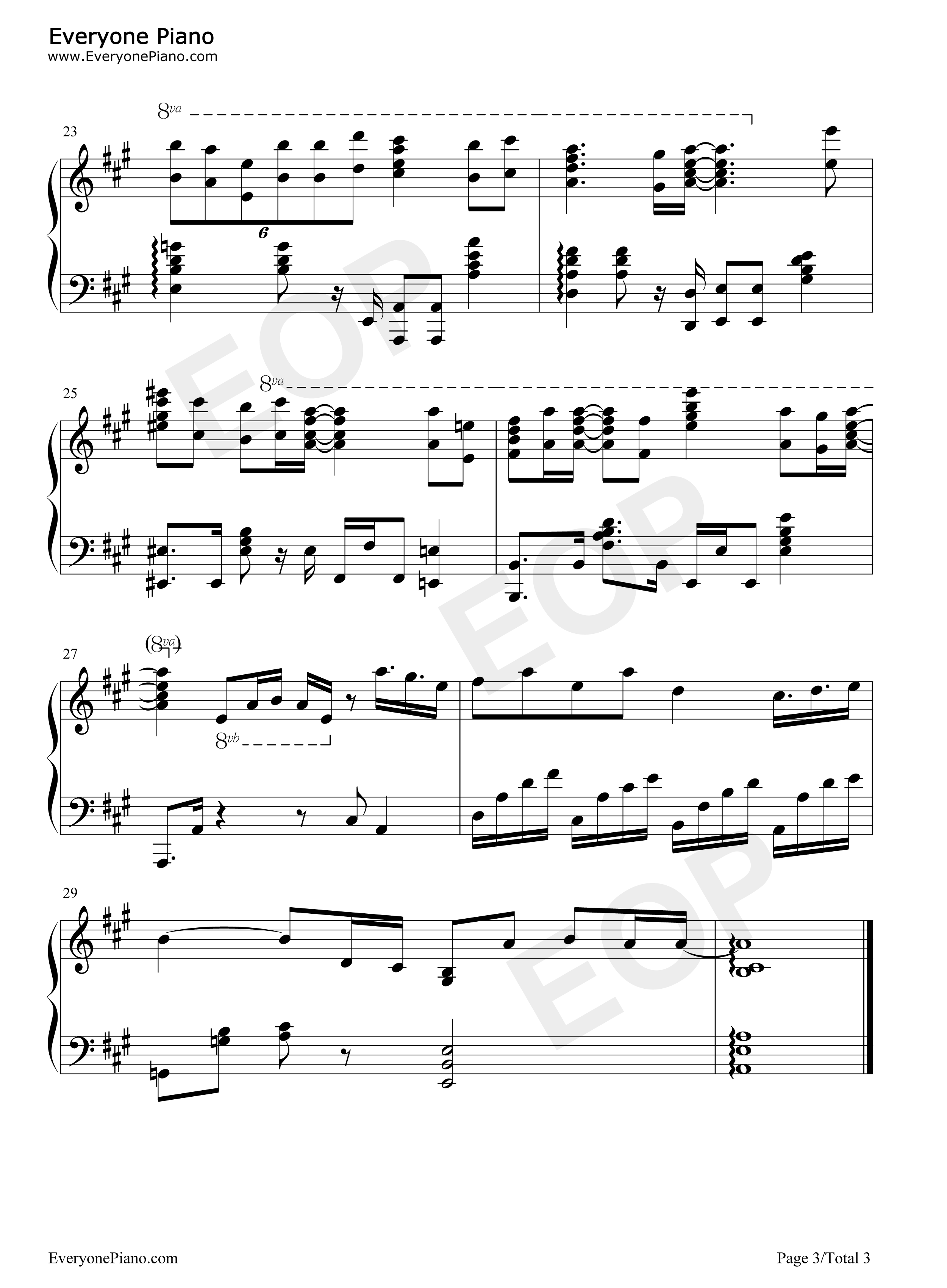 ココロソマリ钢琴谱_水濑祈