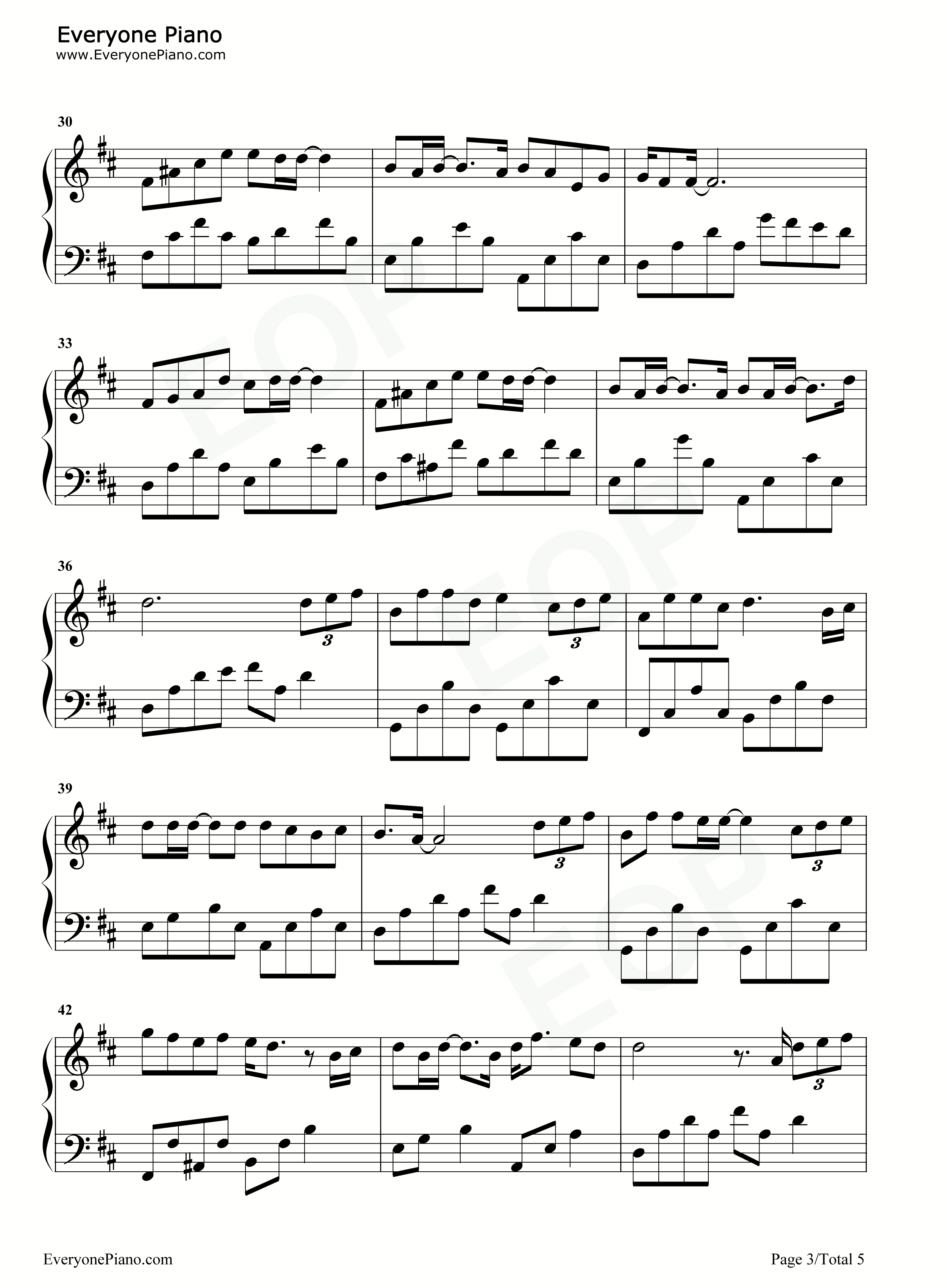 忽而今夏钢琴谱_汪苏泷