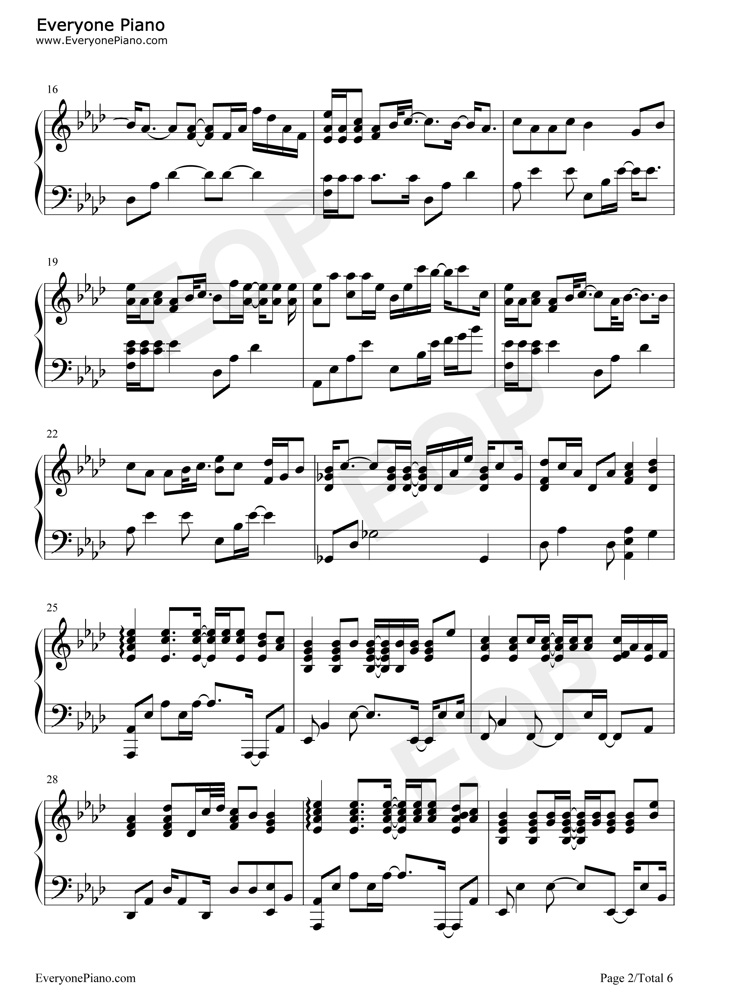 骂醒我钢琴谱_周汤豪