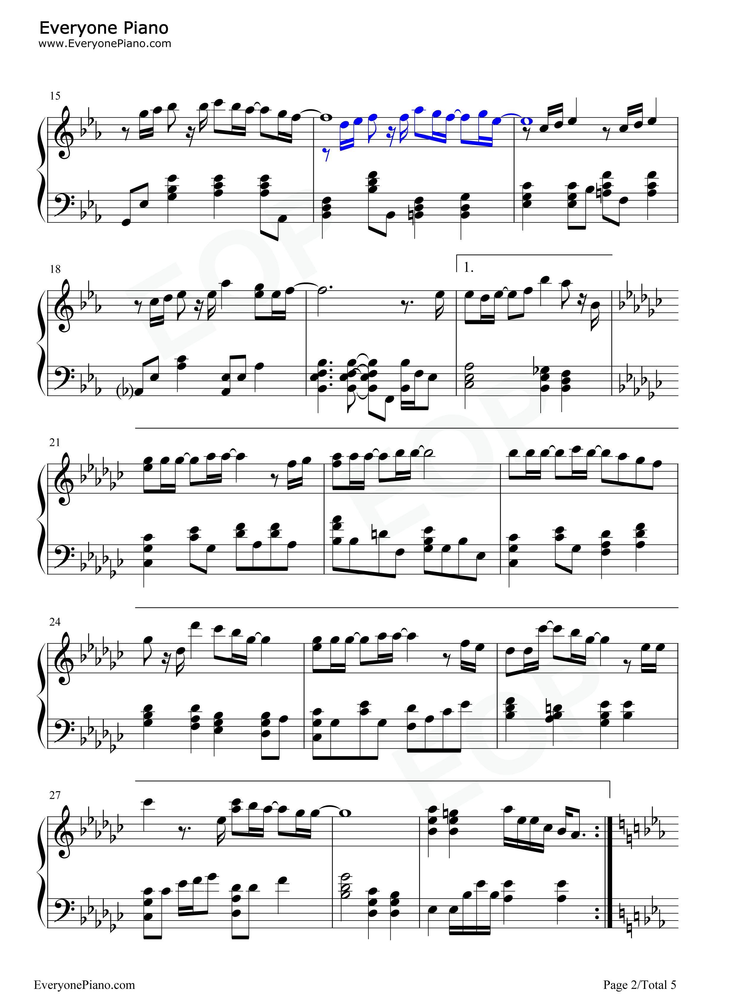 梦の河钢琴谱_AKB48