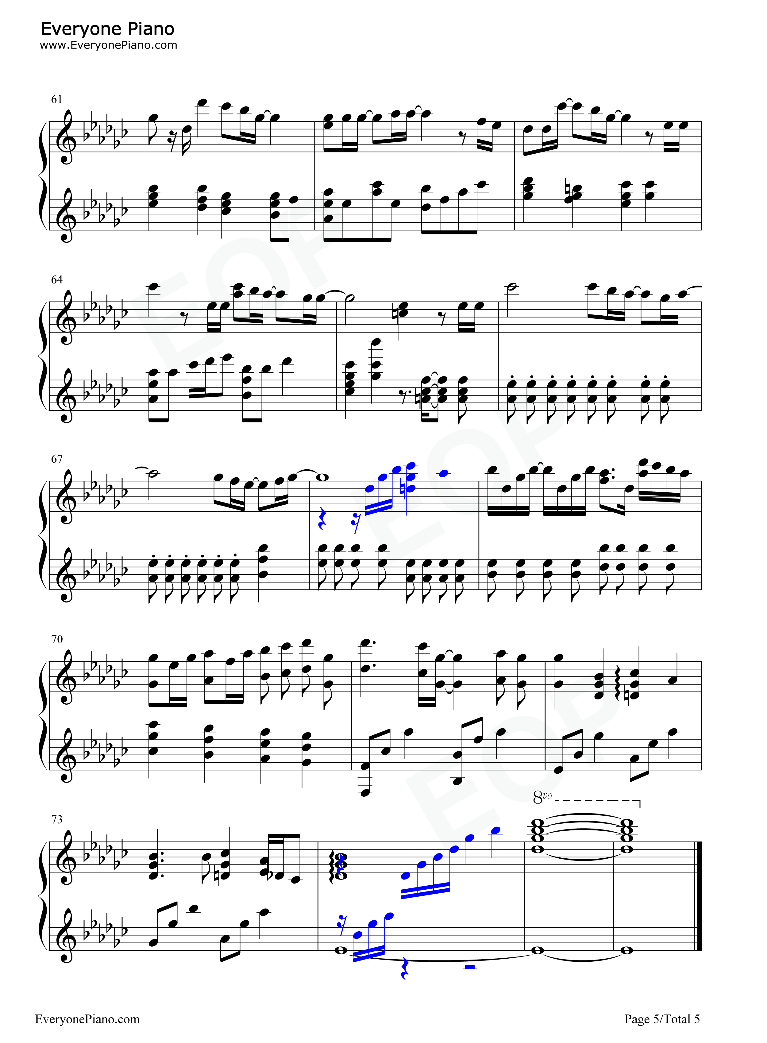 梦の河钢琴谱_AKB48