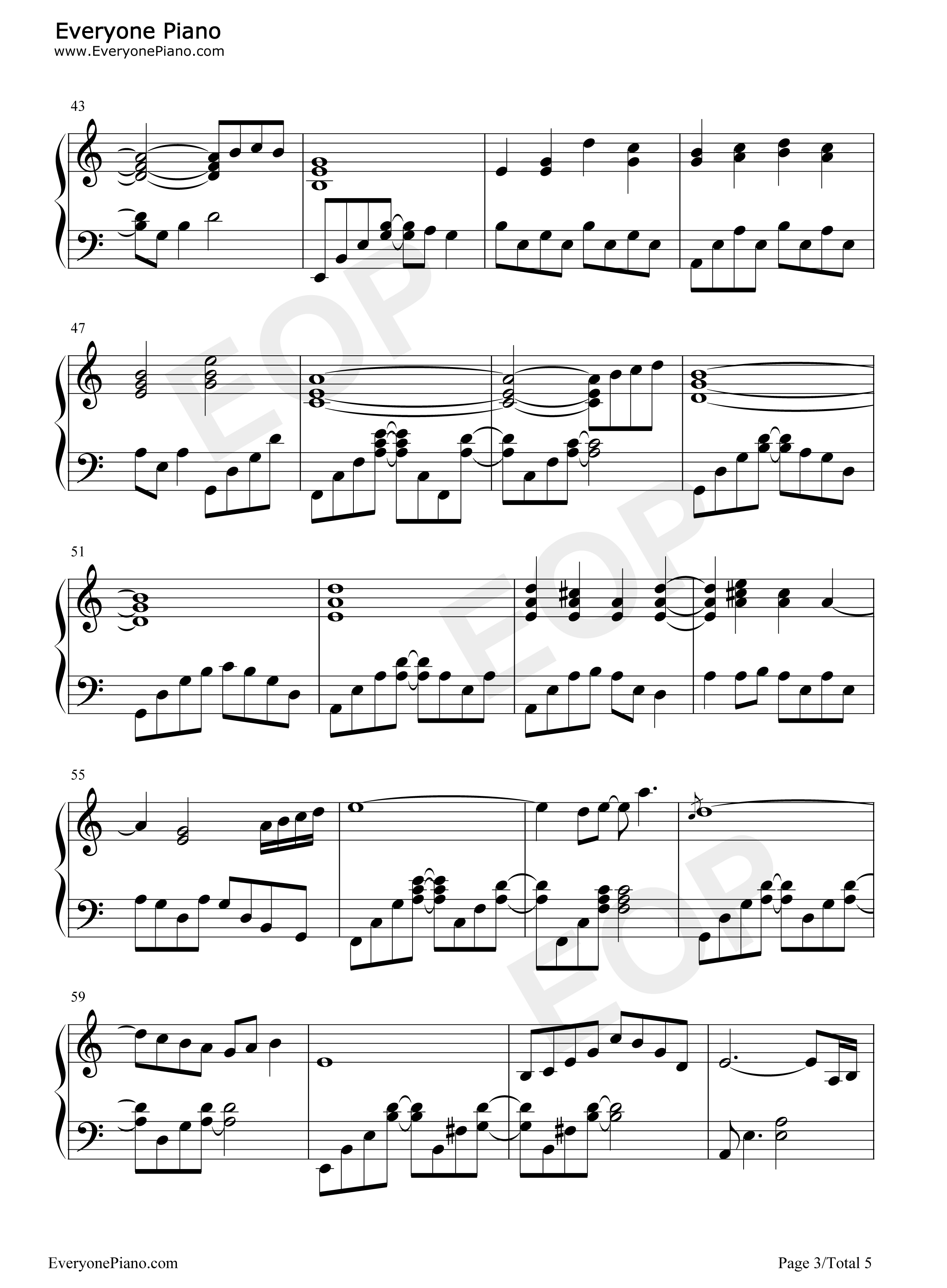 朝影钢琴谱_折户伸治