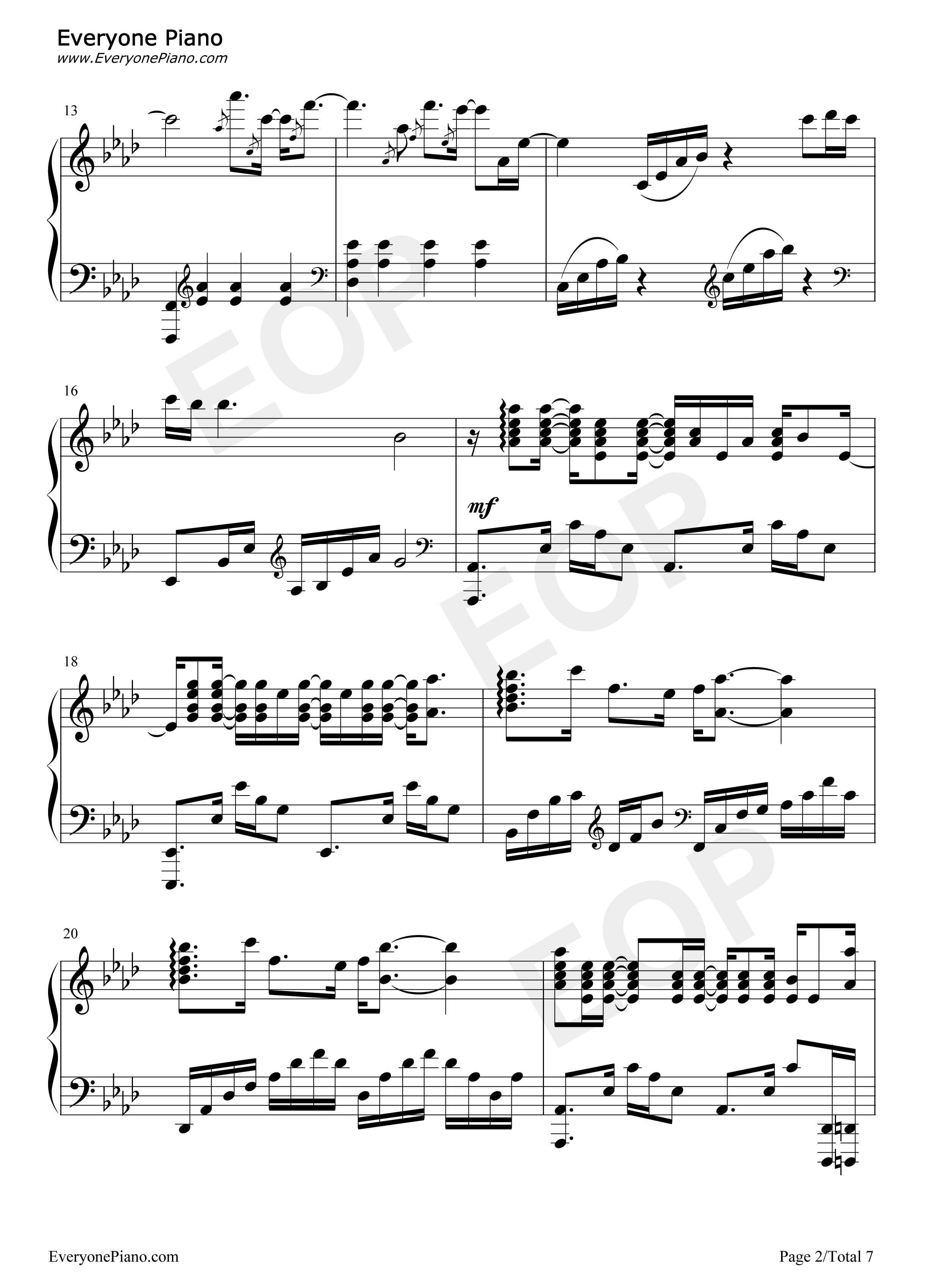 Never_Enough钢琴谱_Loren_Allred