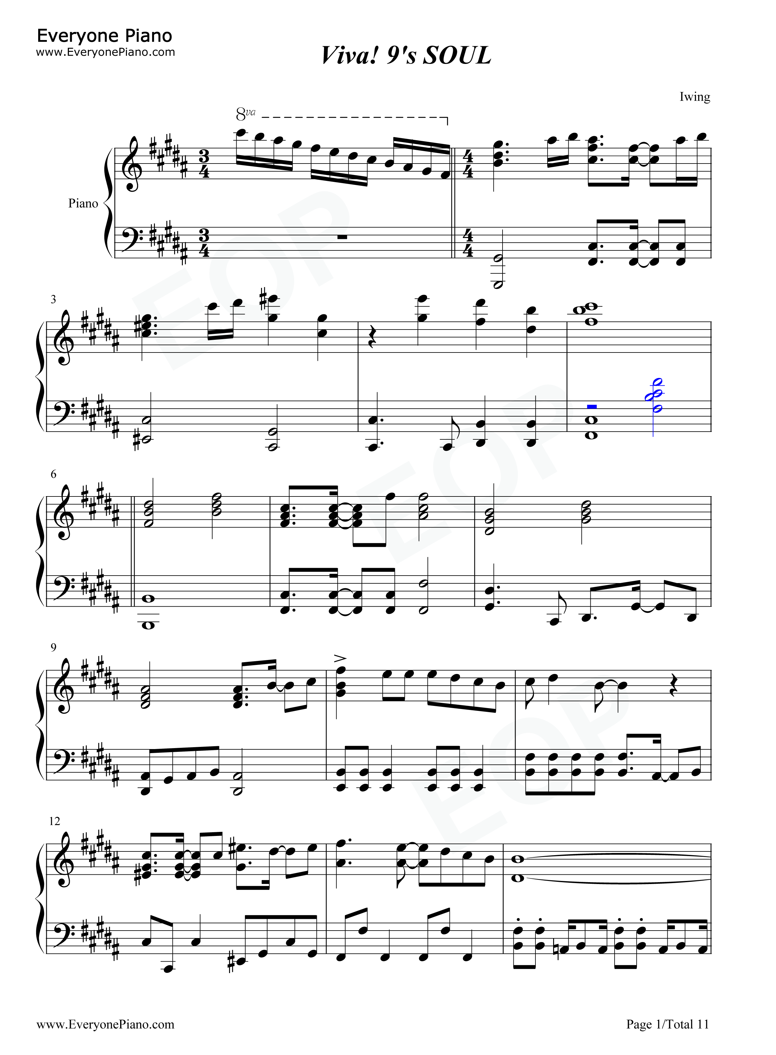 Viva_9s_SOUL钢琴谱_Hey!_Say!_JUMP