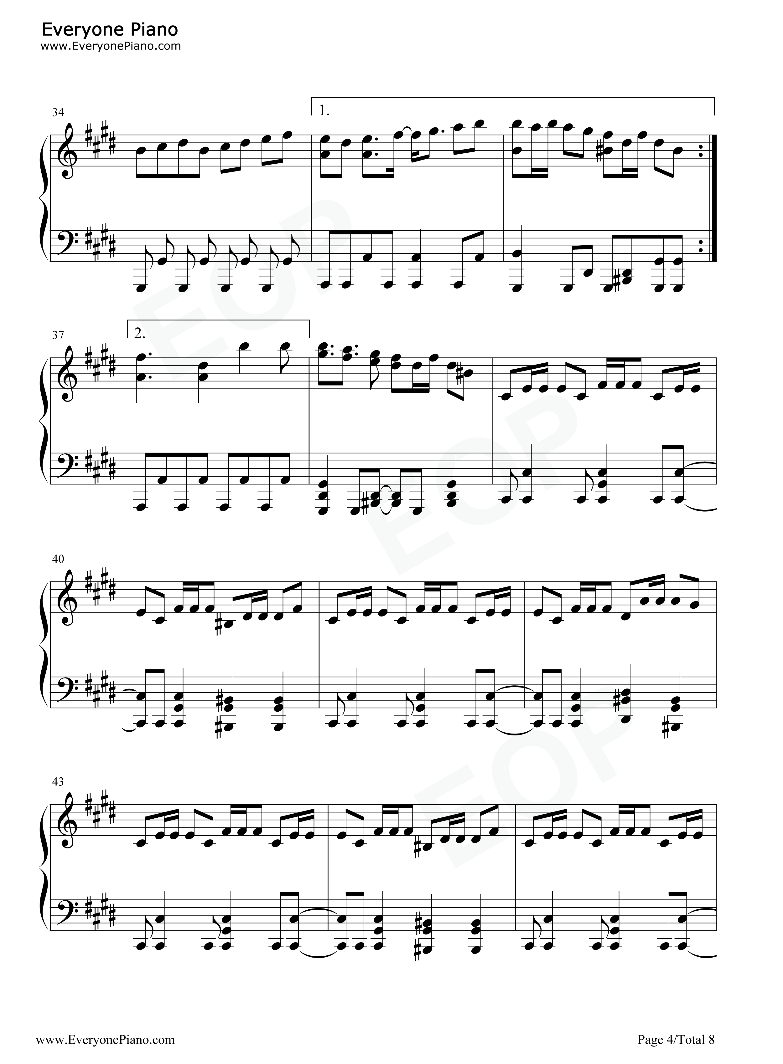 VALLIS钢琴谱_DJ_YOSHITAKA