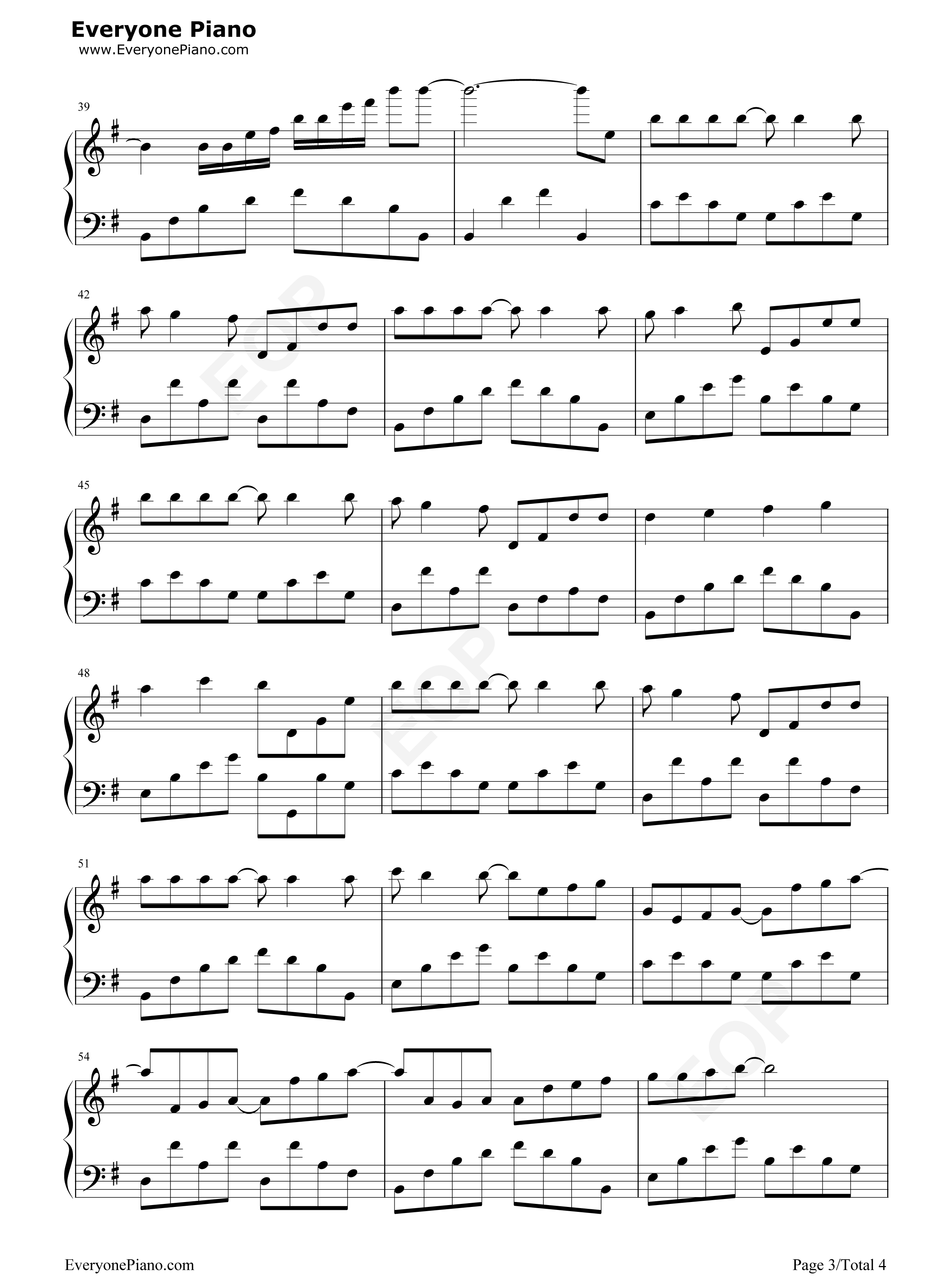 Start_DASH简单版钢琴谱_μ's