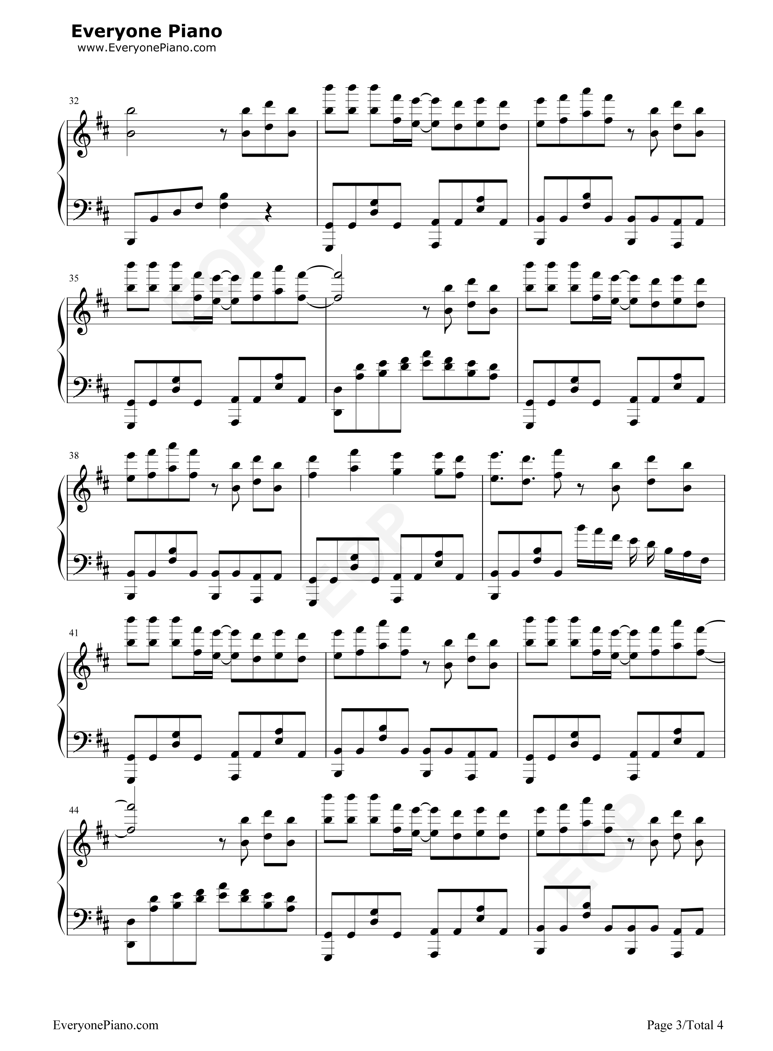 彩虹节拍钢琴谱_李懋扬