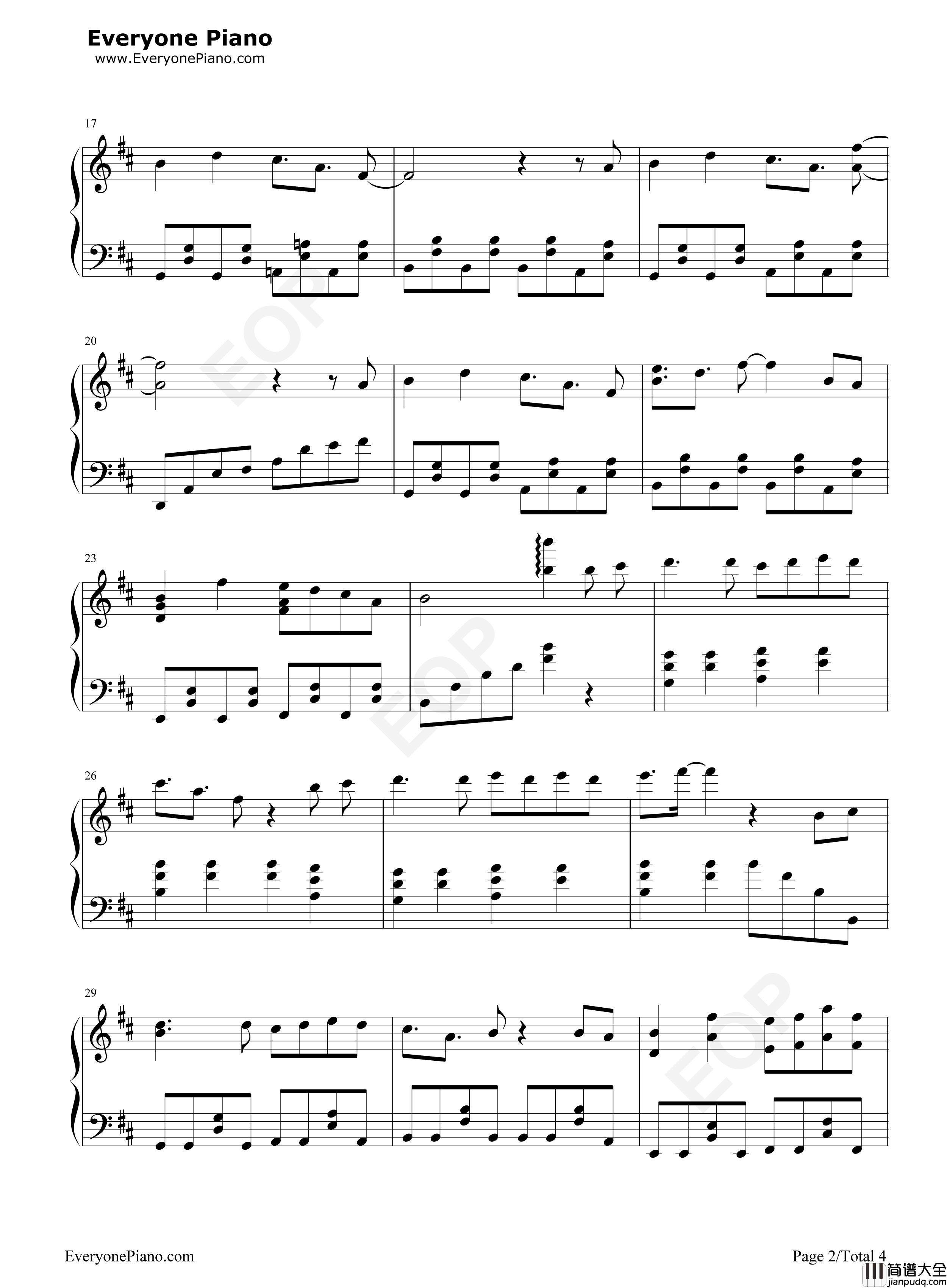 彩虹节拍钢琴谱_李懋扬