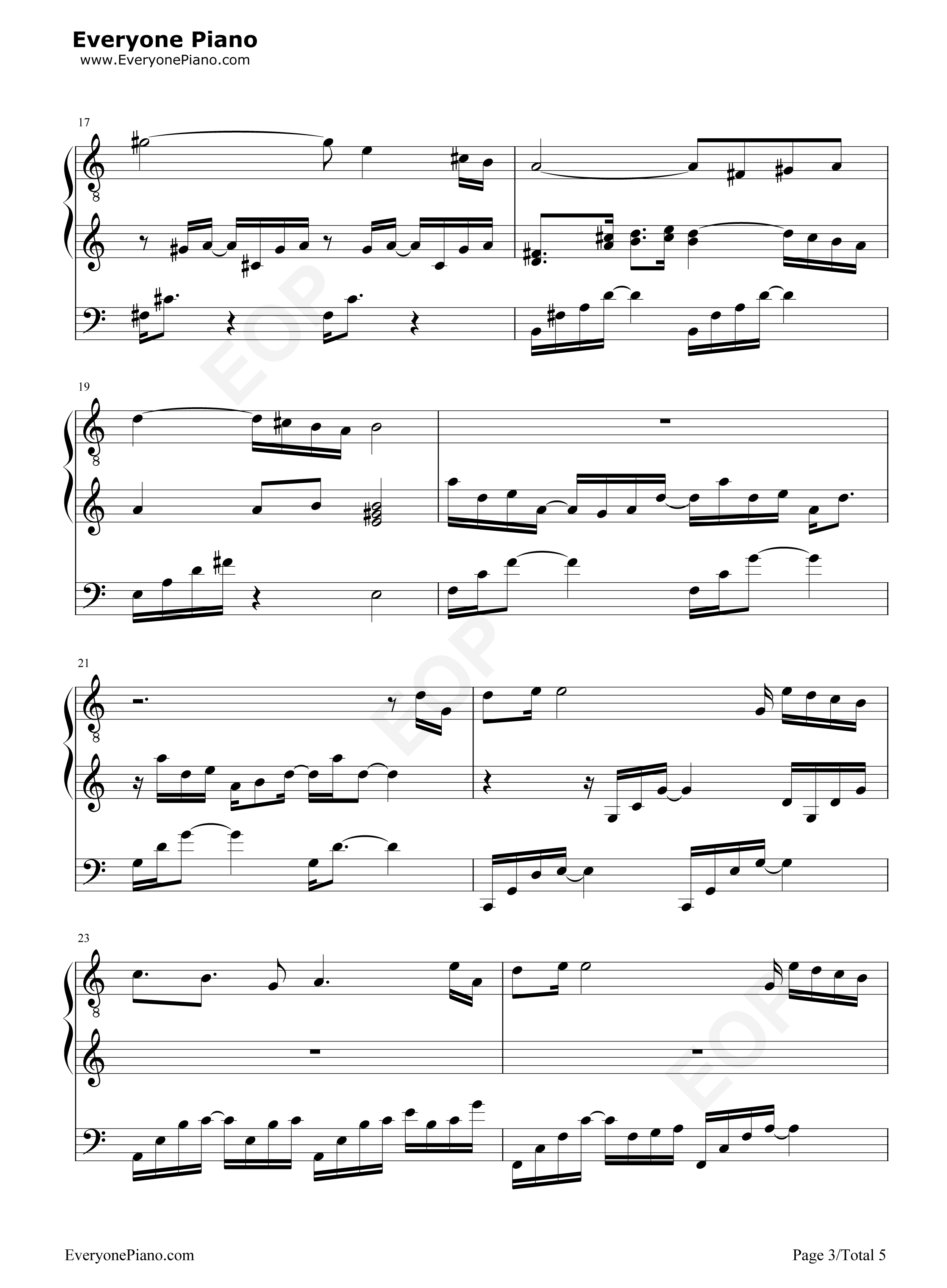 最好的礼物钢琴谱_李金铭