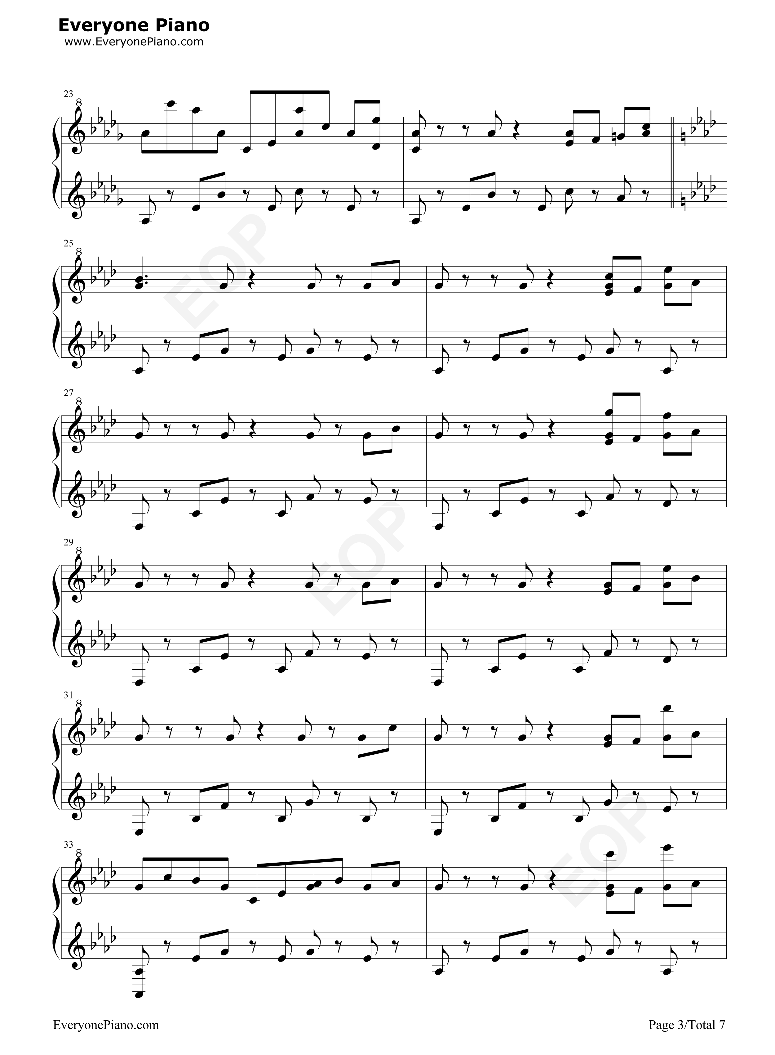 Butterfly钢琴谱_Rayark