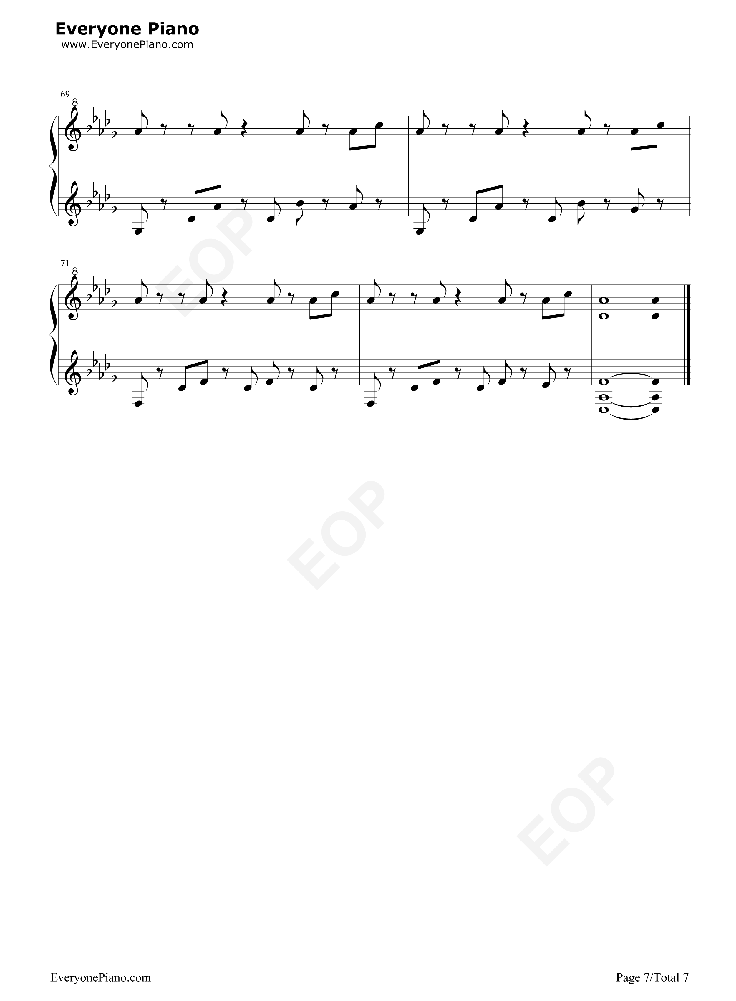 Butterfly钢琴谱_Rayark