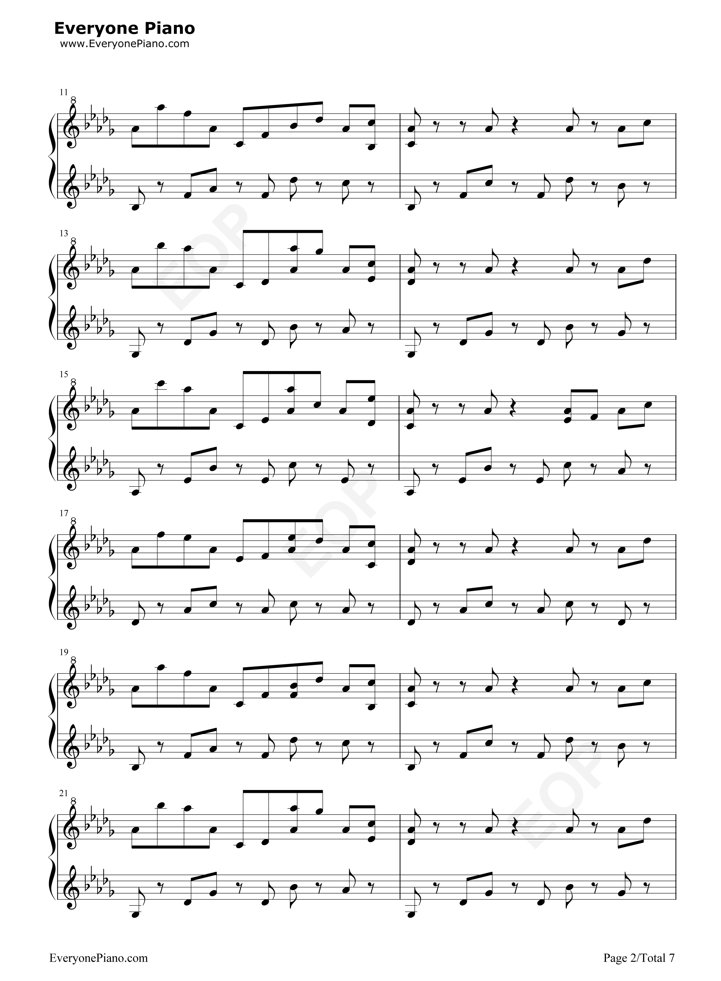 Butterfly钢琴谱_Rayark