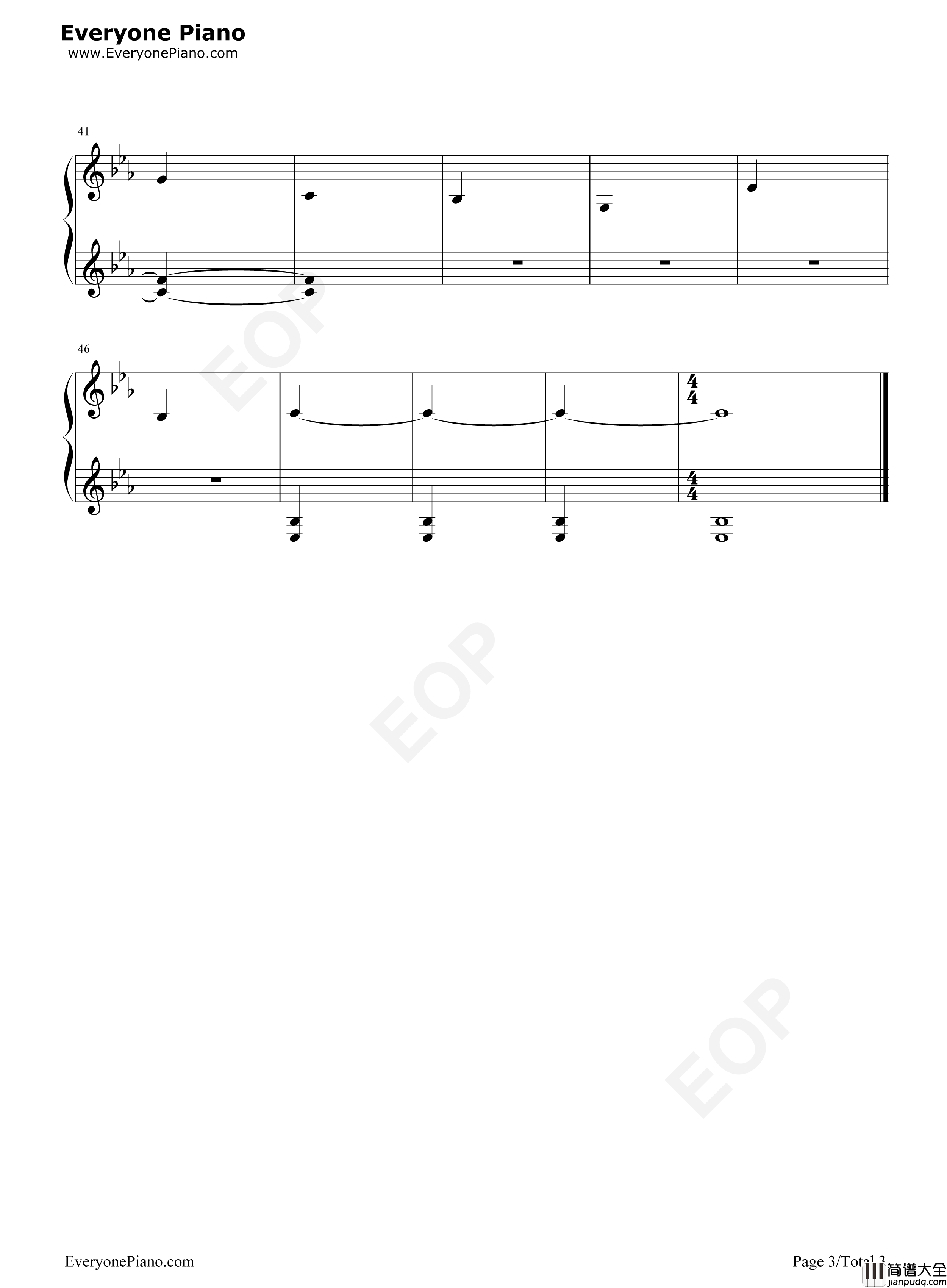 The_Piano改编版钢琴谱_猎豹移动公司