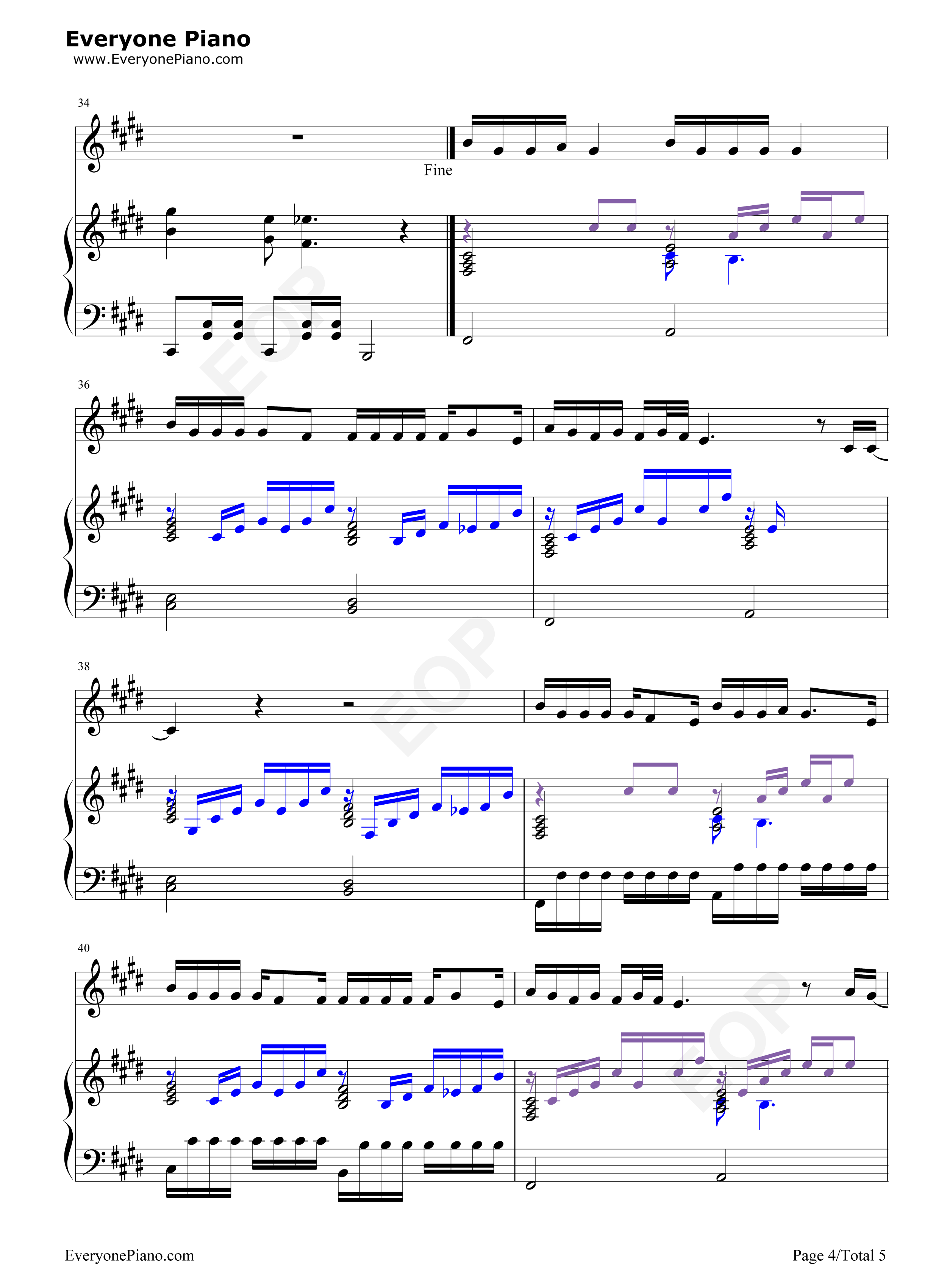 Idfc钢琴谱_Blackbear