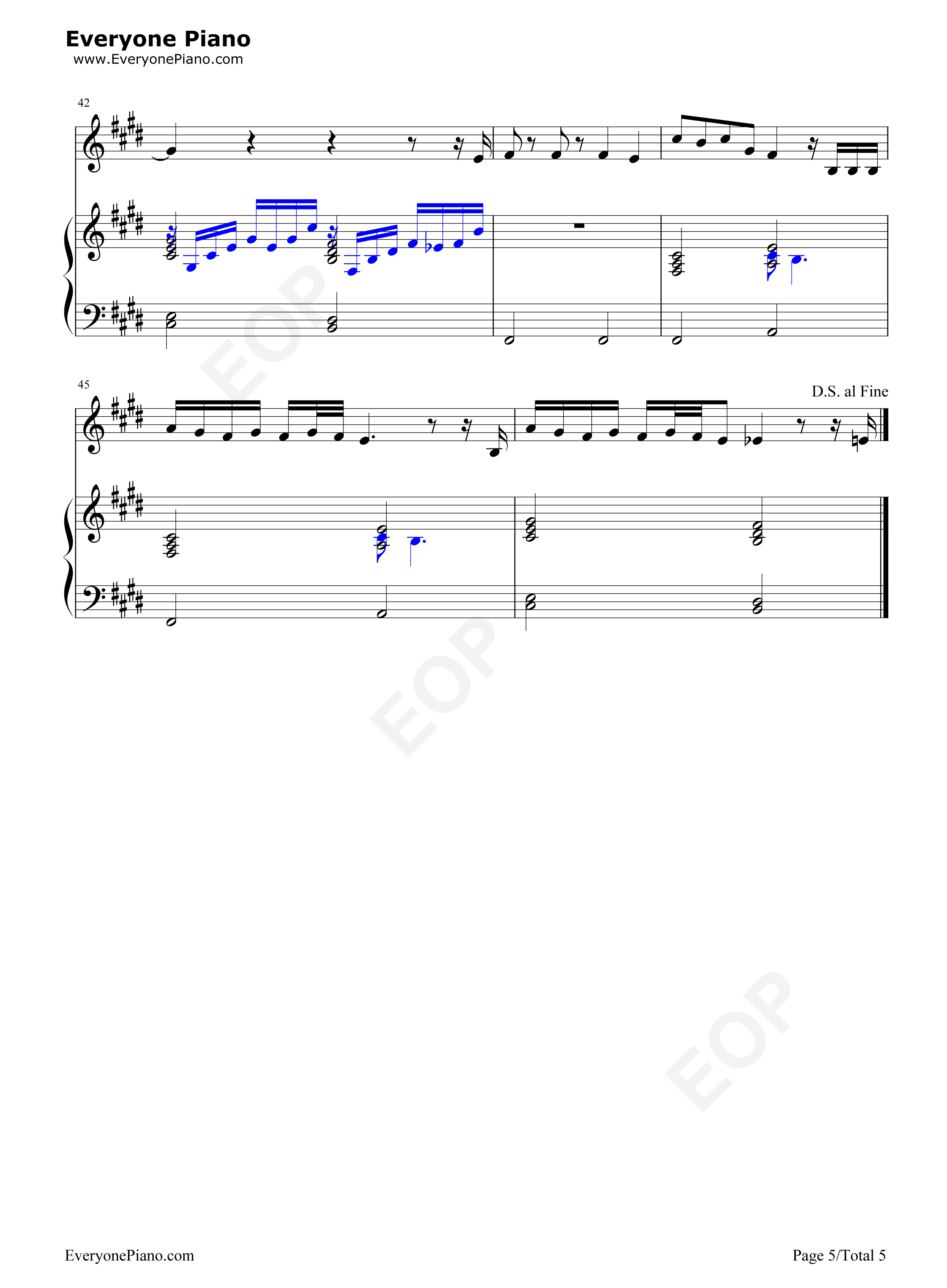 Idfc钢琴谱_Blackbear