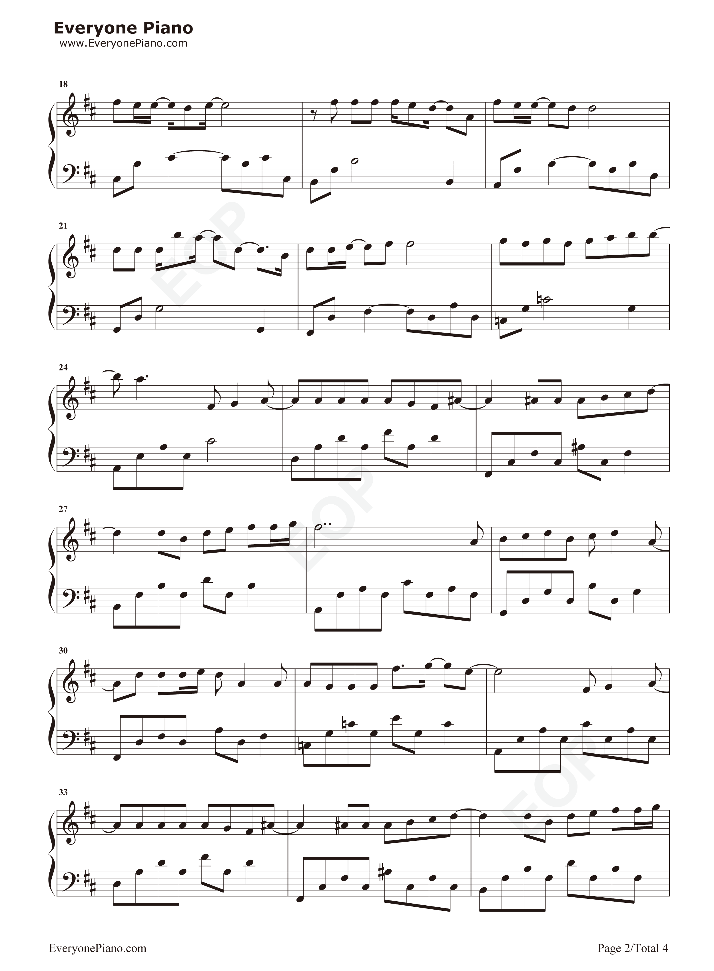 心光钢琴谱_胡夏