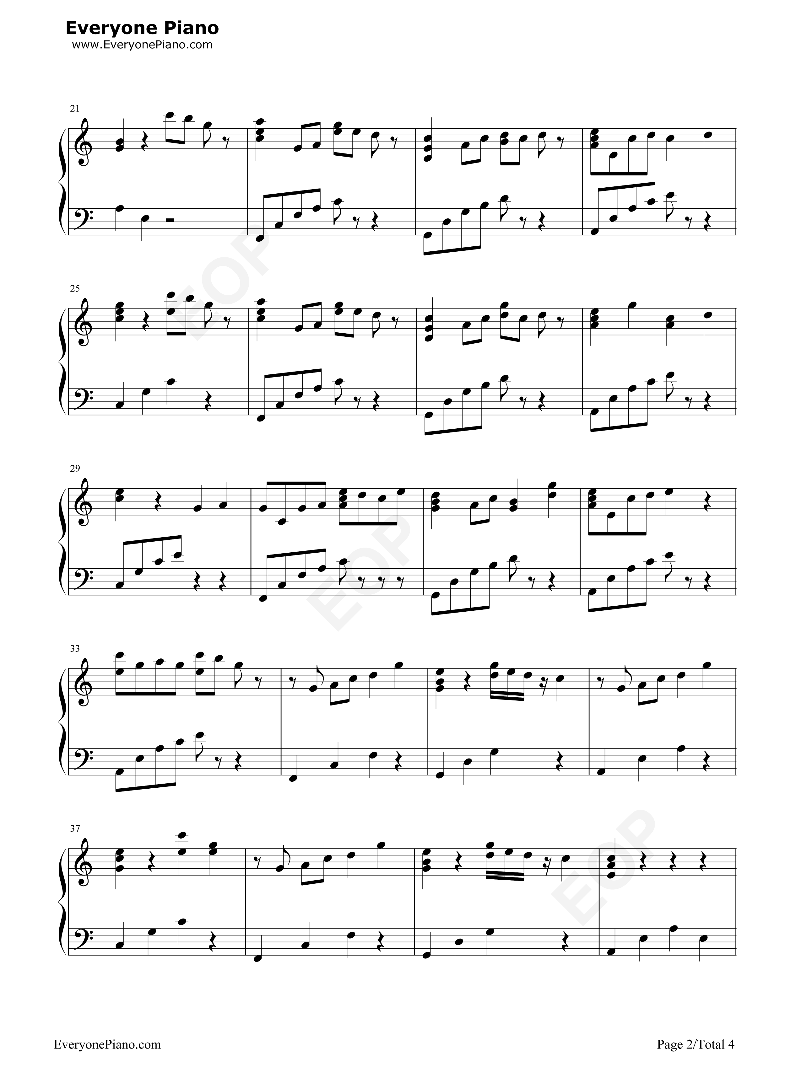 花火大会钢琴谱_Radwimps