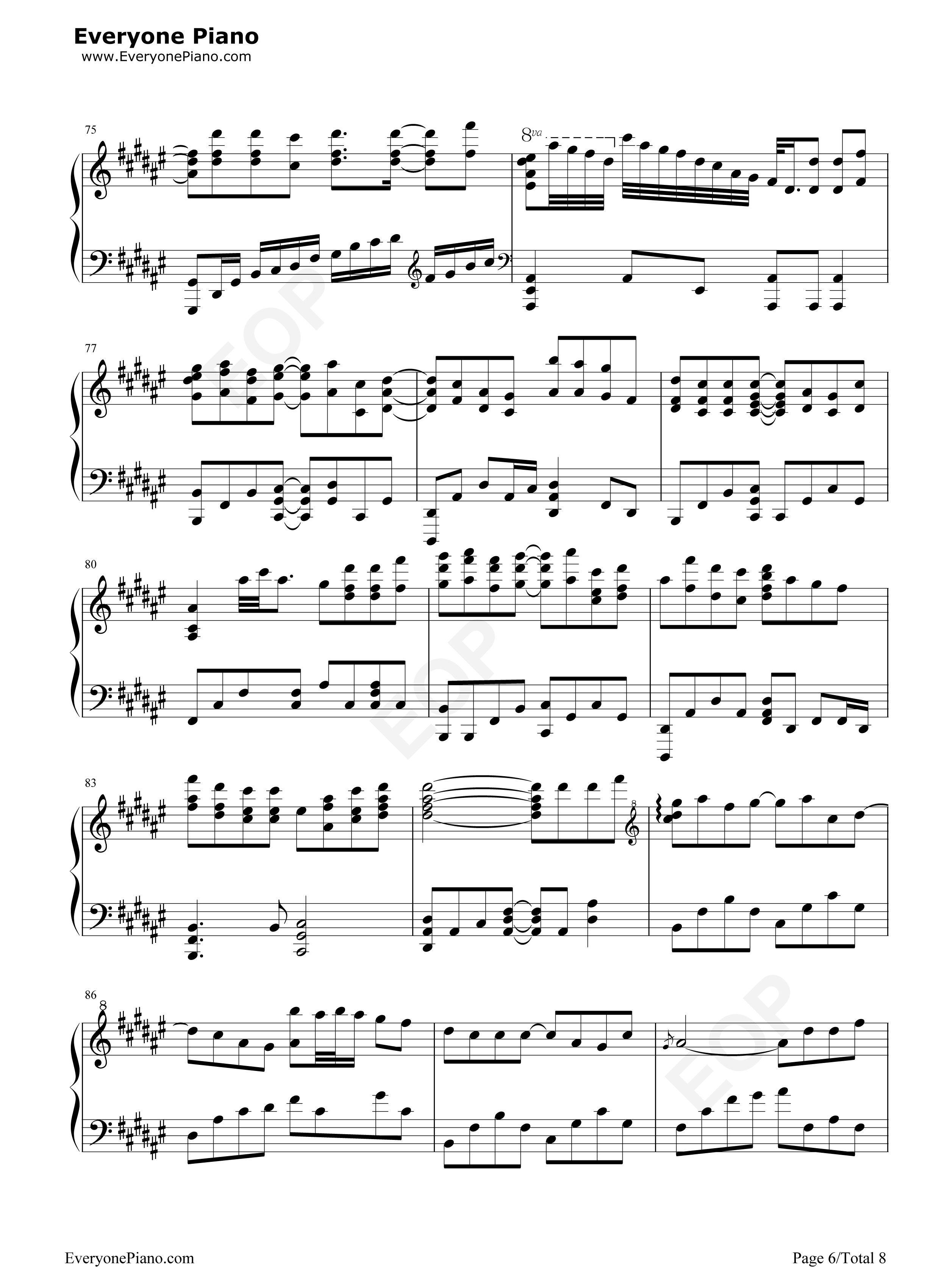 哪吒钢琴谱_贰婶