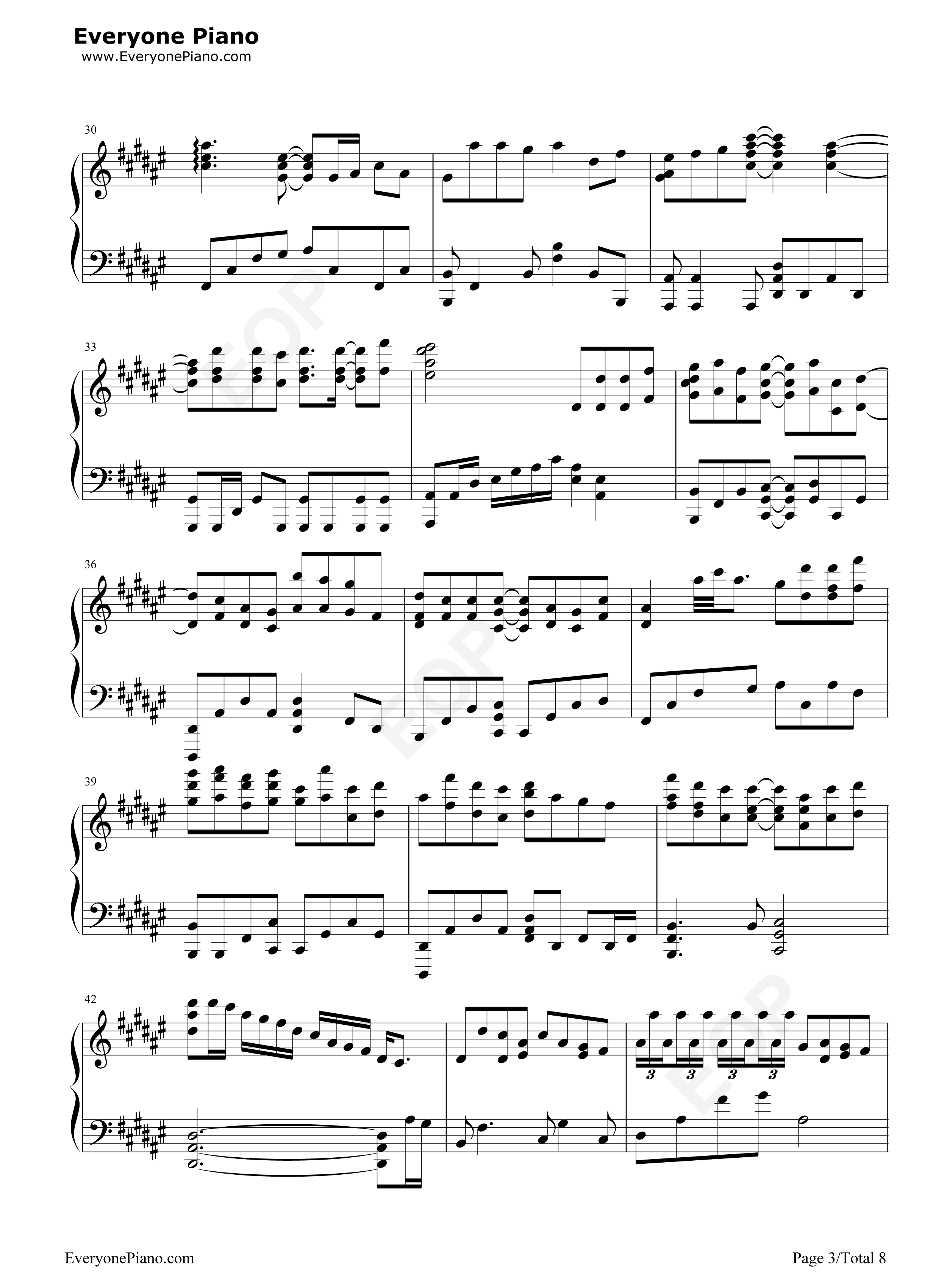 哪吒钢琴谱_贰婶