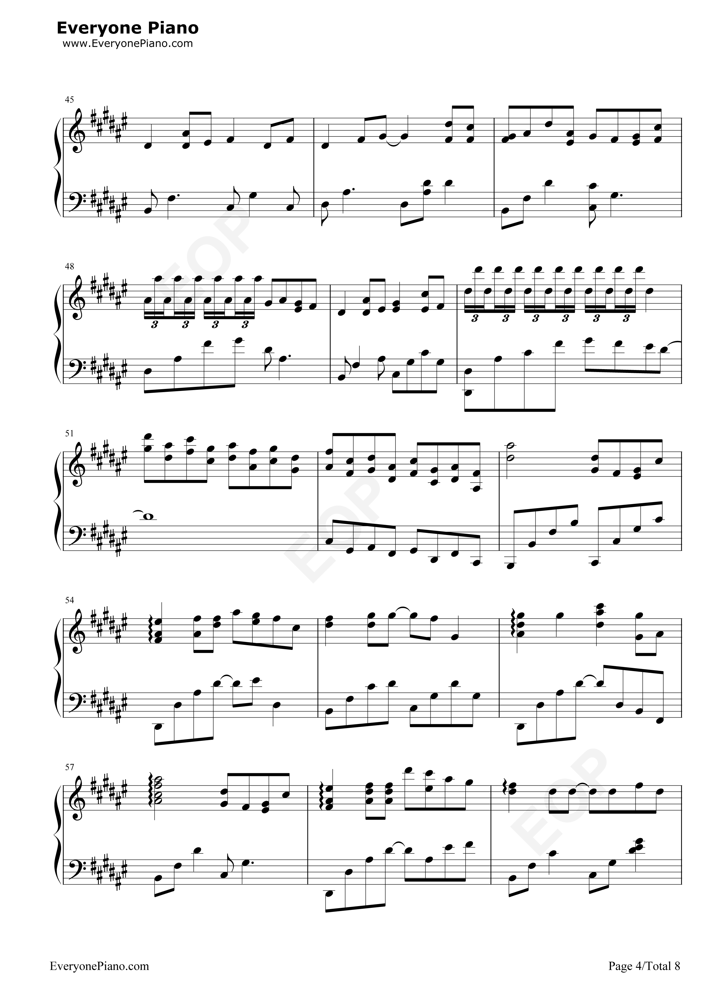 哪吒钢琴谱_贰婶