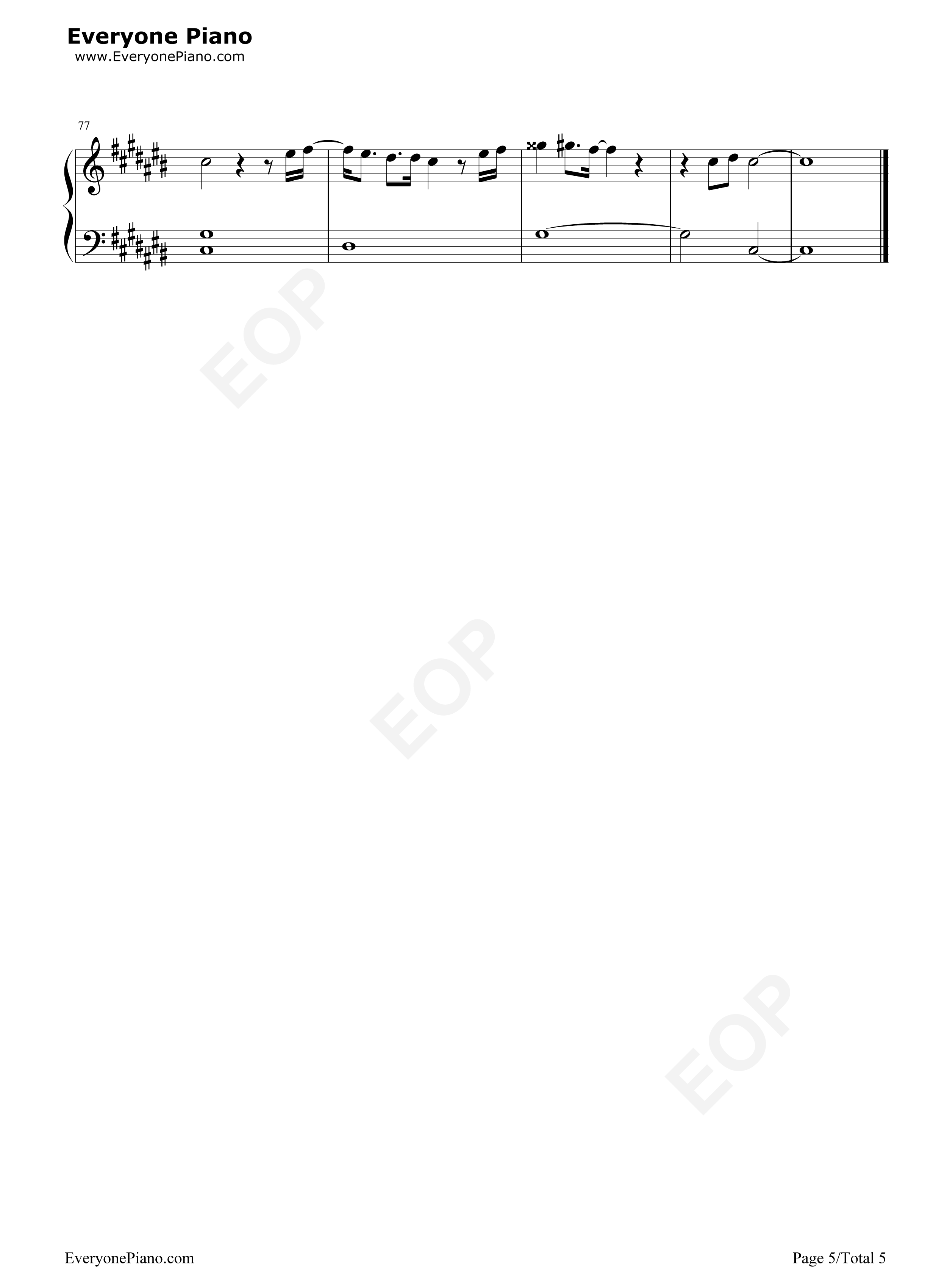 心暖心等于世界钢琴谱_华语群星