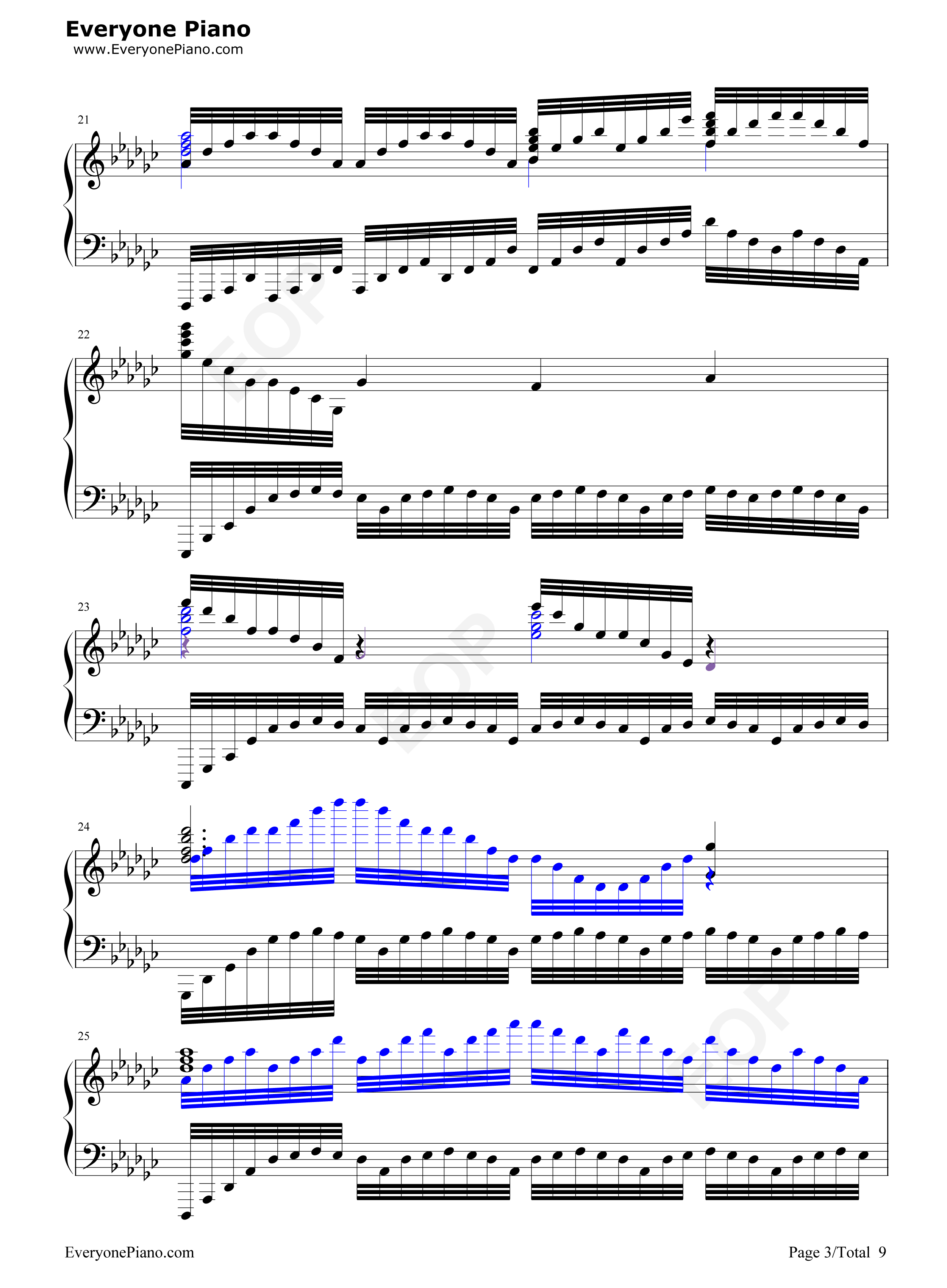 极暗之时改编版钢琴谱_Elex