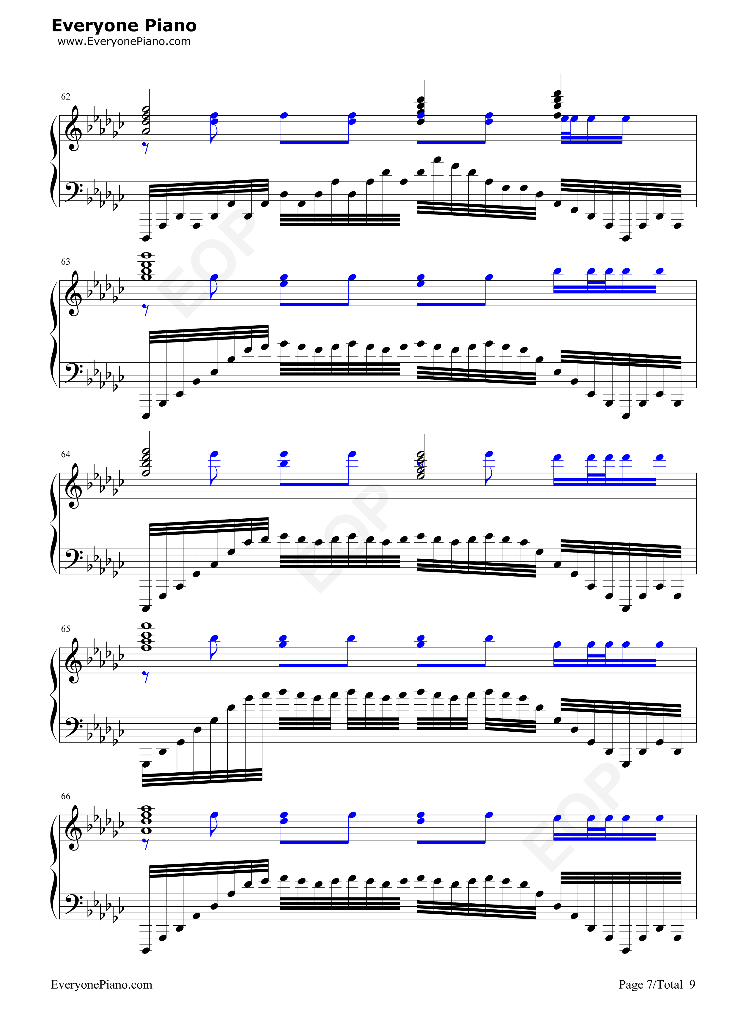 极暗之时改编版钢琴谱_Elex