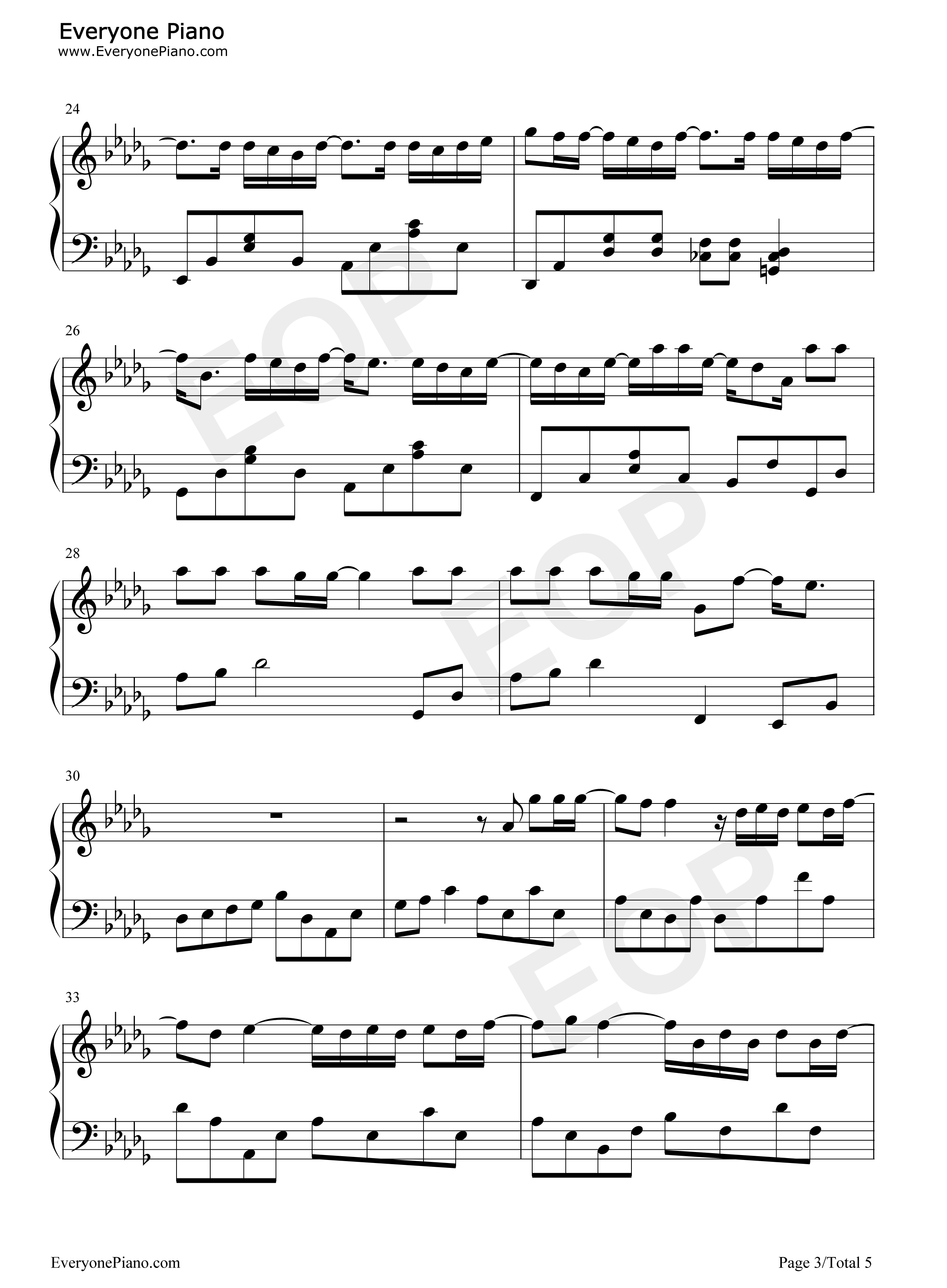 算什么男人PLUS钢琴谱_周杰伦