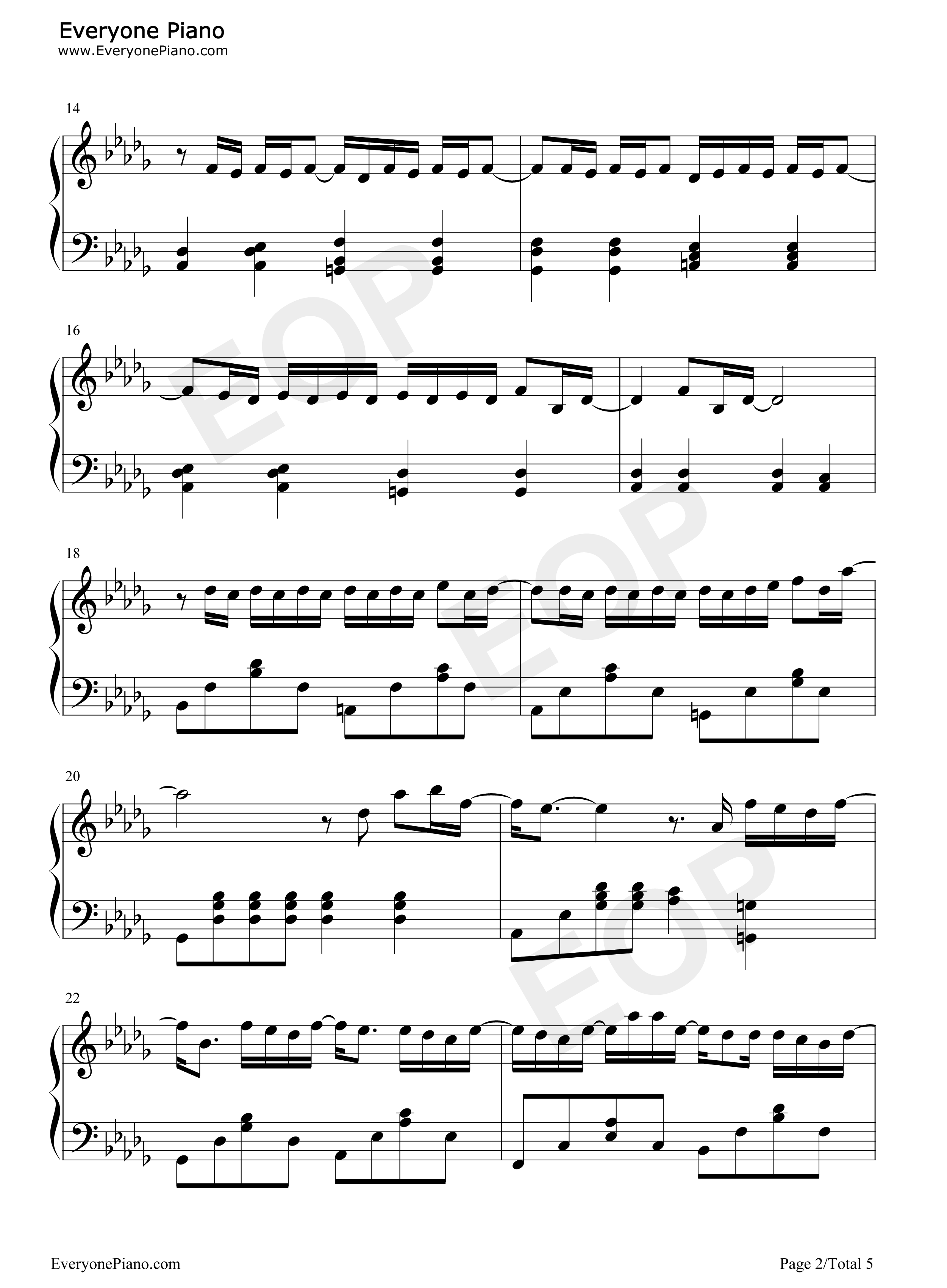 算什么男人PLUS钢琴谱_周杰伦