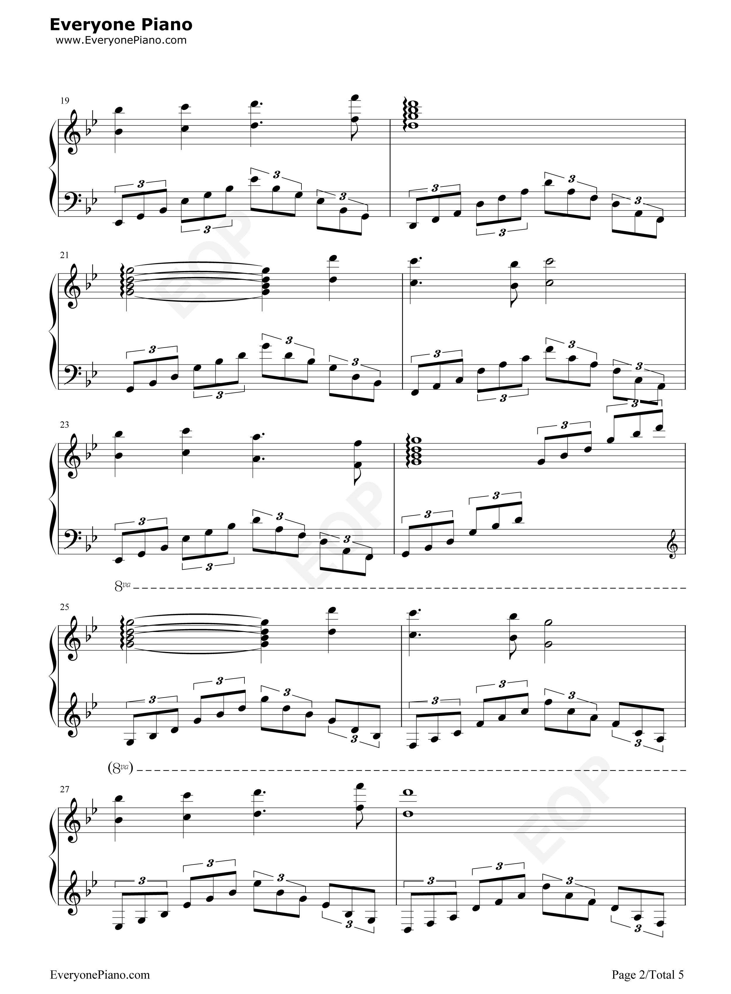 初心钢琴谱_方岽清