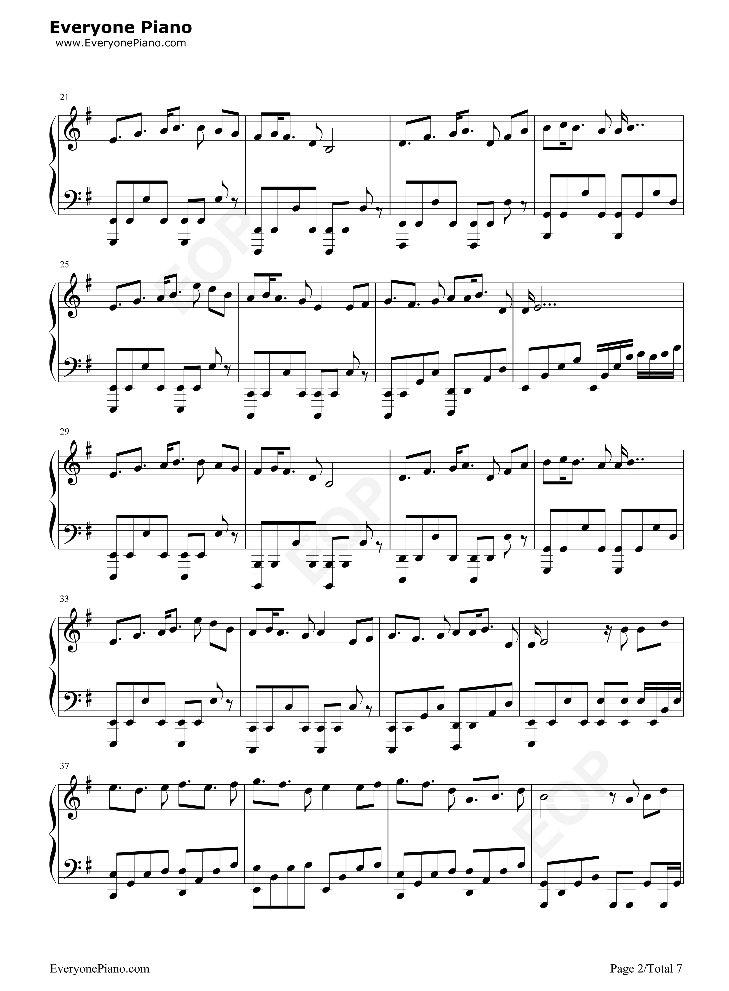 明月天涯钢琴谱_五音JW