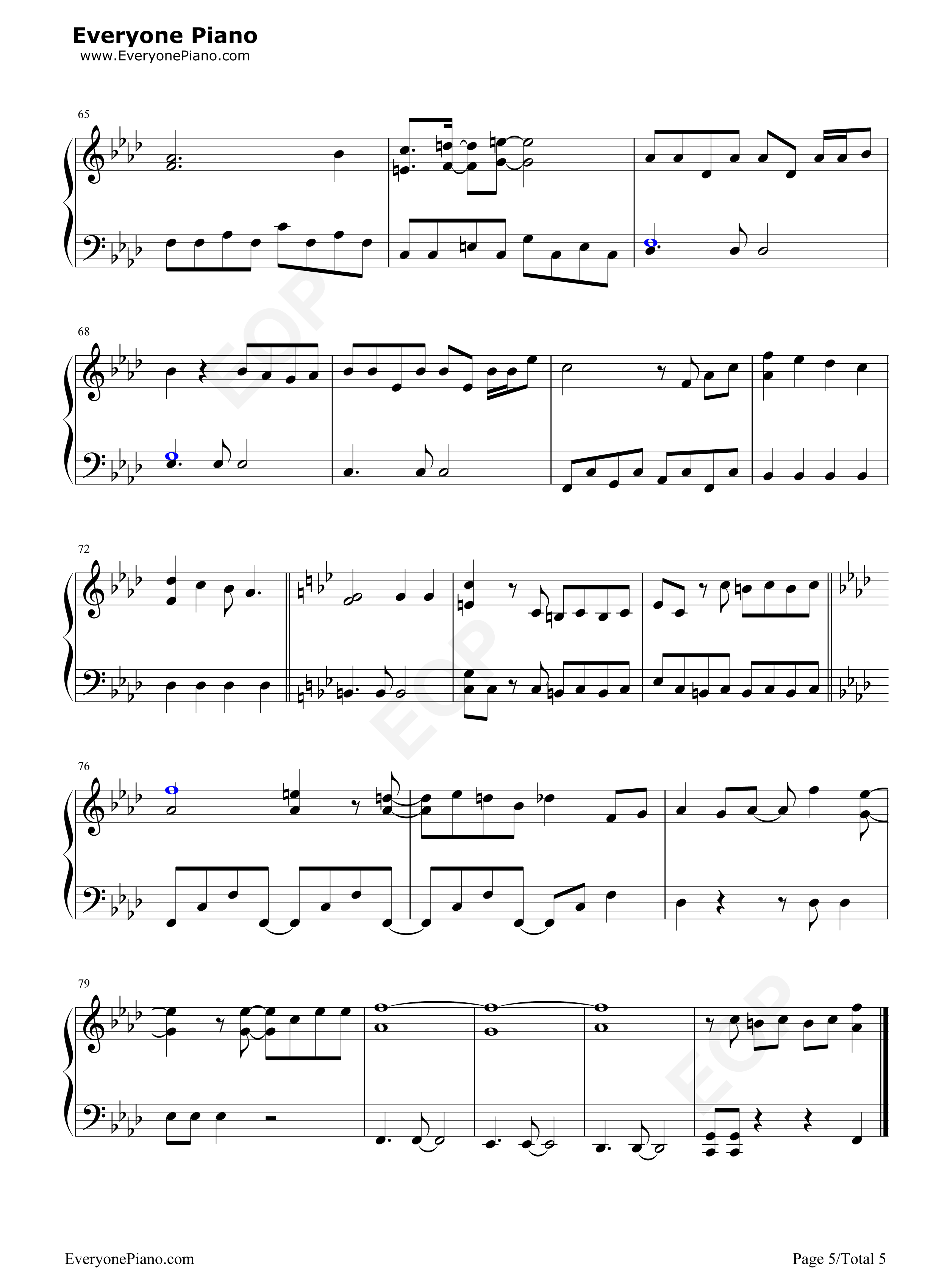 瞳のスクリーン钢琴谱_Hey!_Say!_JUMP