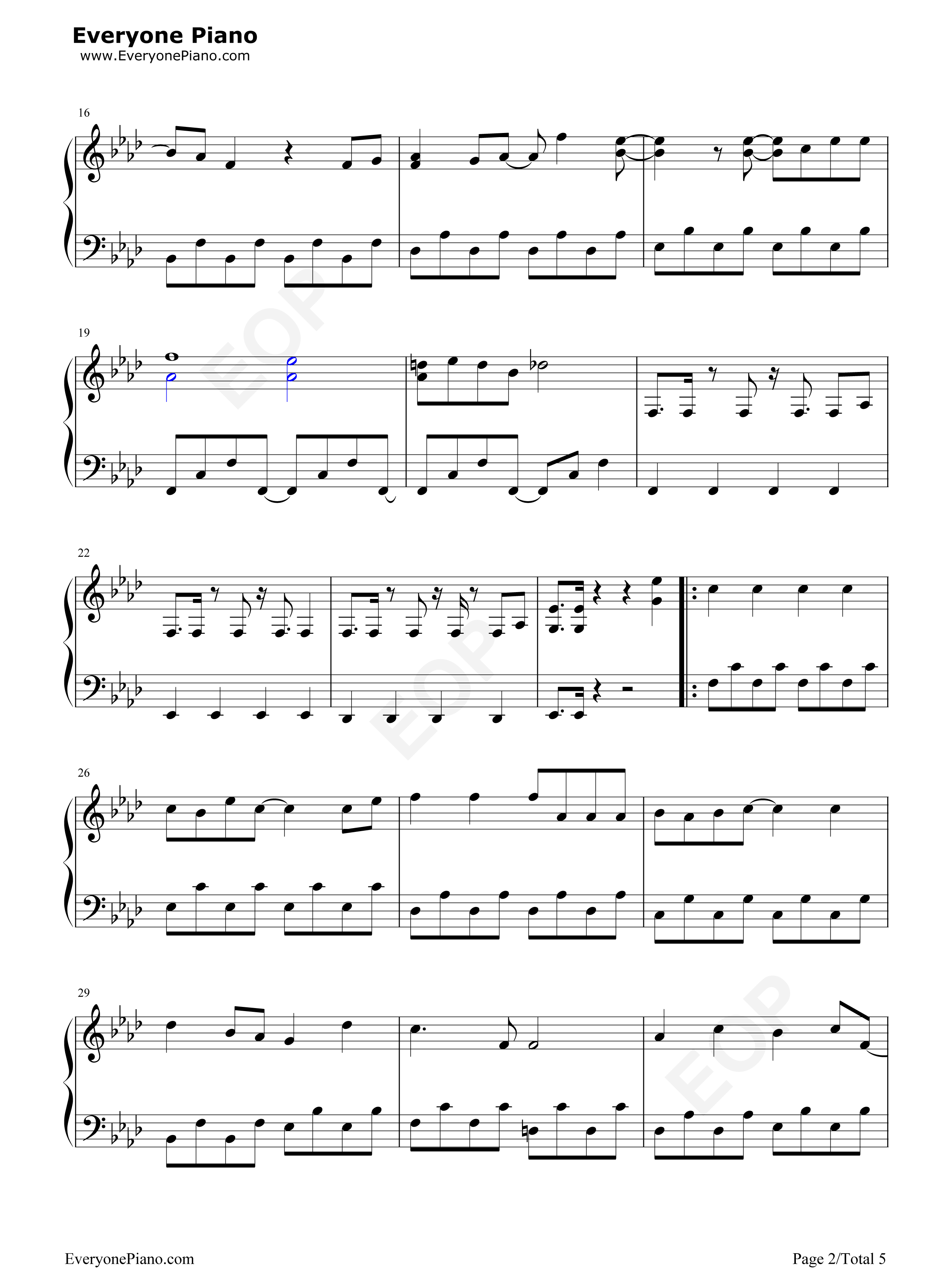 瞳のスクリーン钢琴谱_Hey!_Say!_JUMP