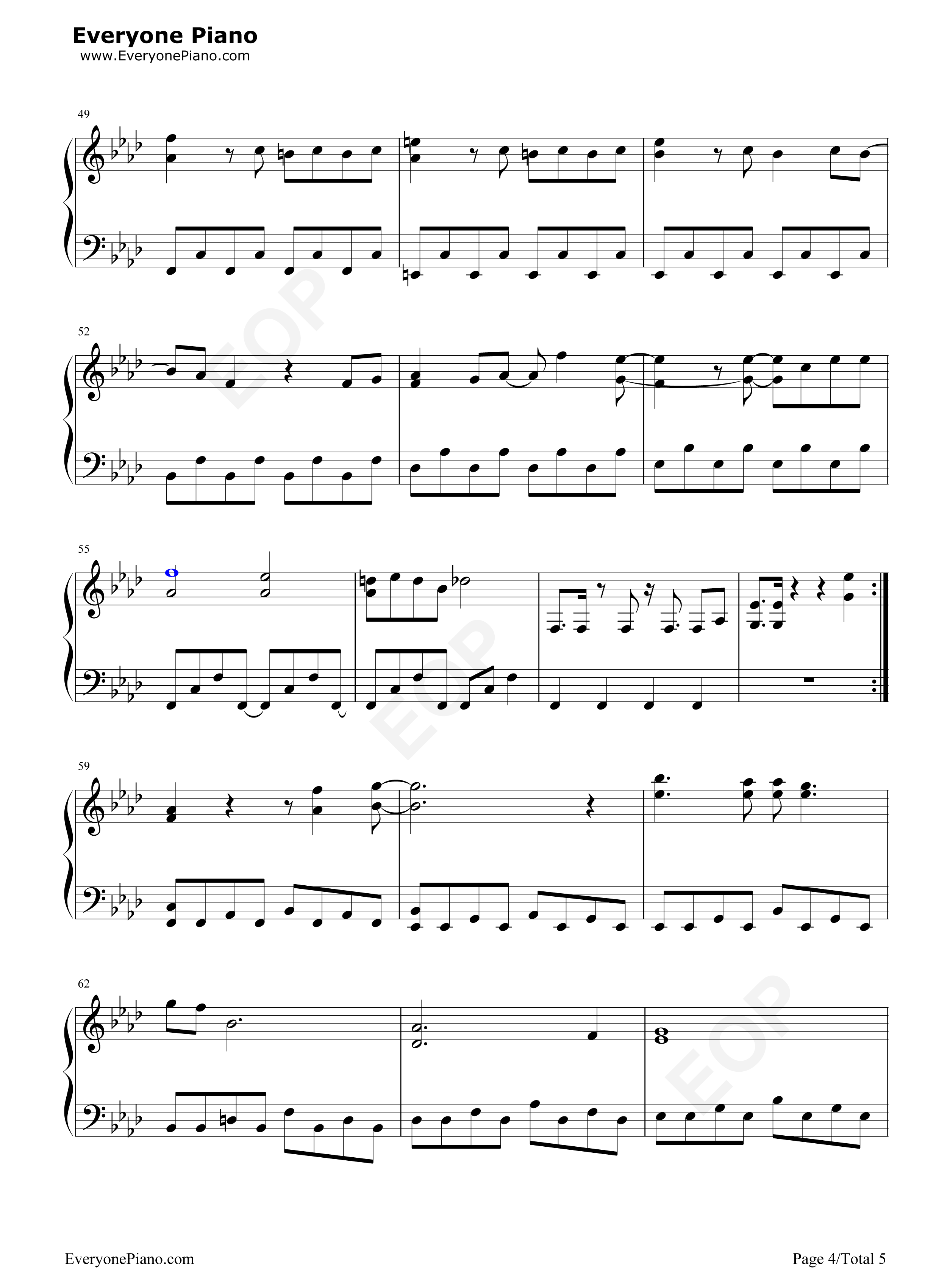 瞳のスクリーン钢琴谱_Hey!_Say!_JUMP