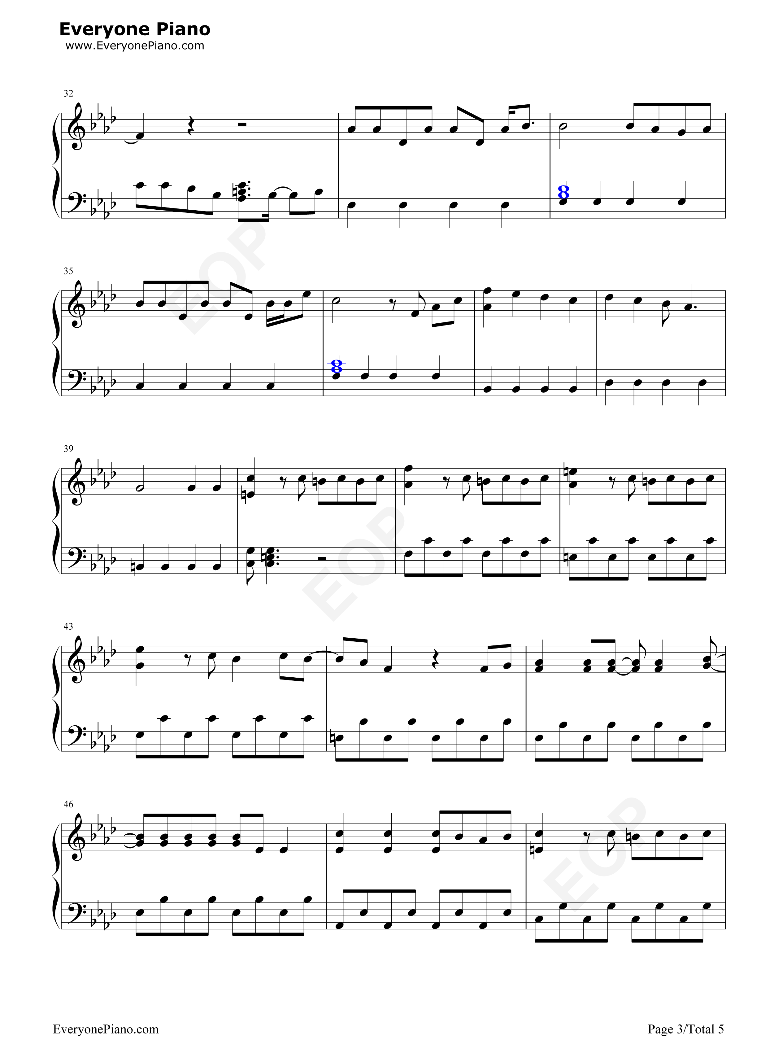 瞳のスクリーン钢琴谱_Hey!_Say!_JUMP