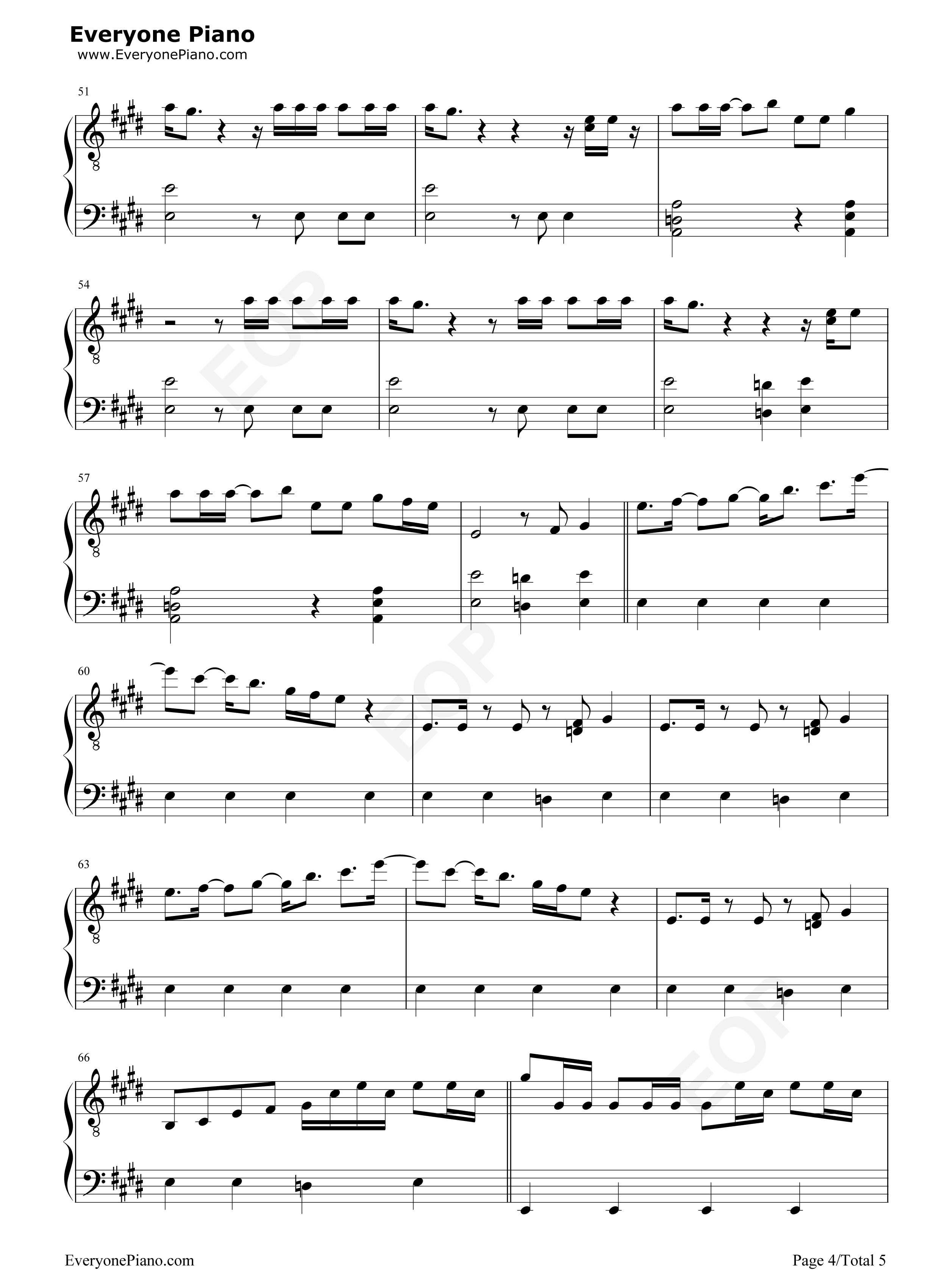 What_a_Man_Gotta_Do钢琴谱_Jonas_Brothers