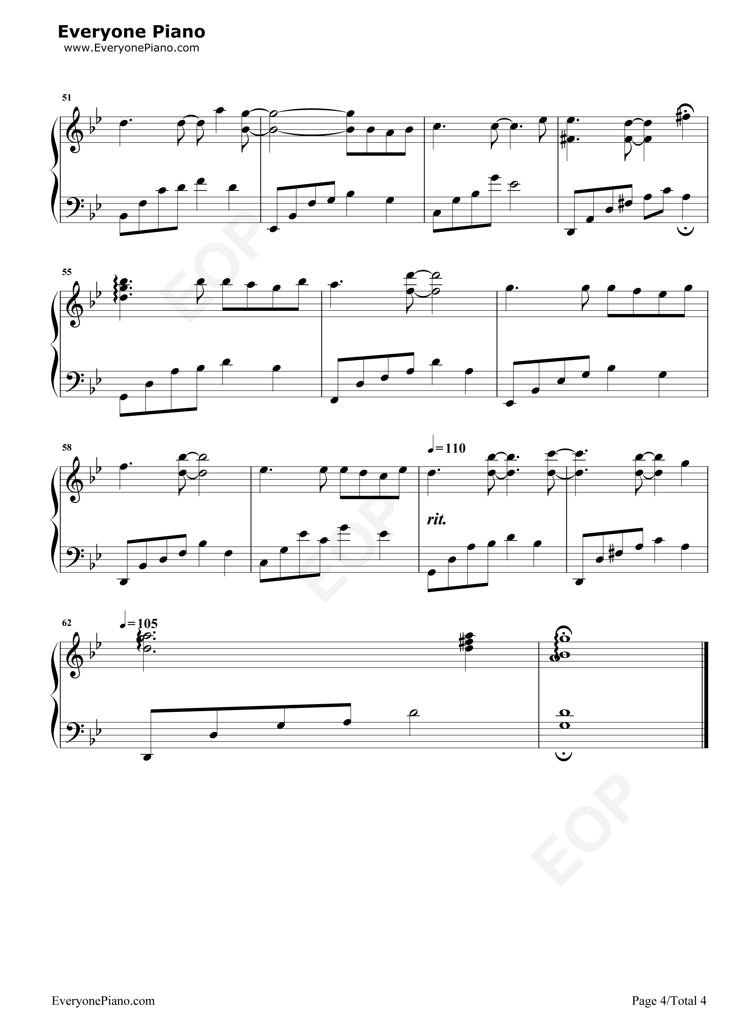 在一起的时光钢琴谱_赵海洋