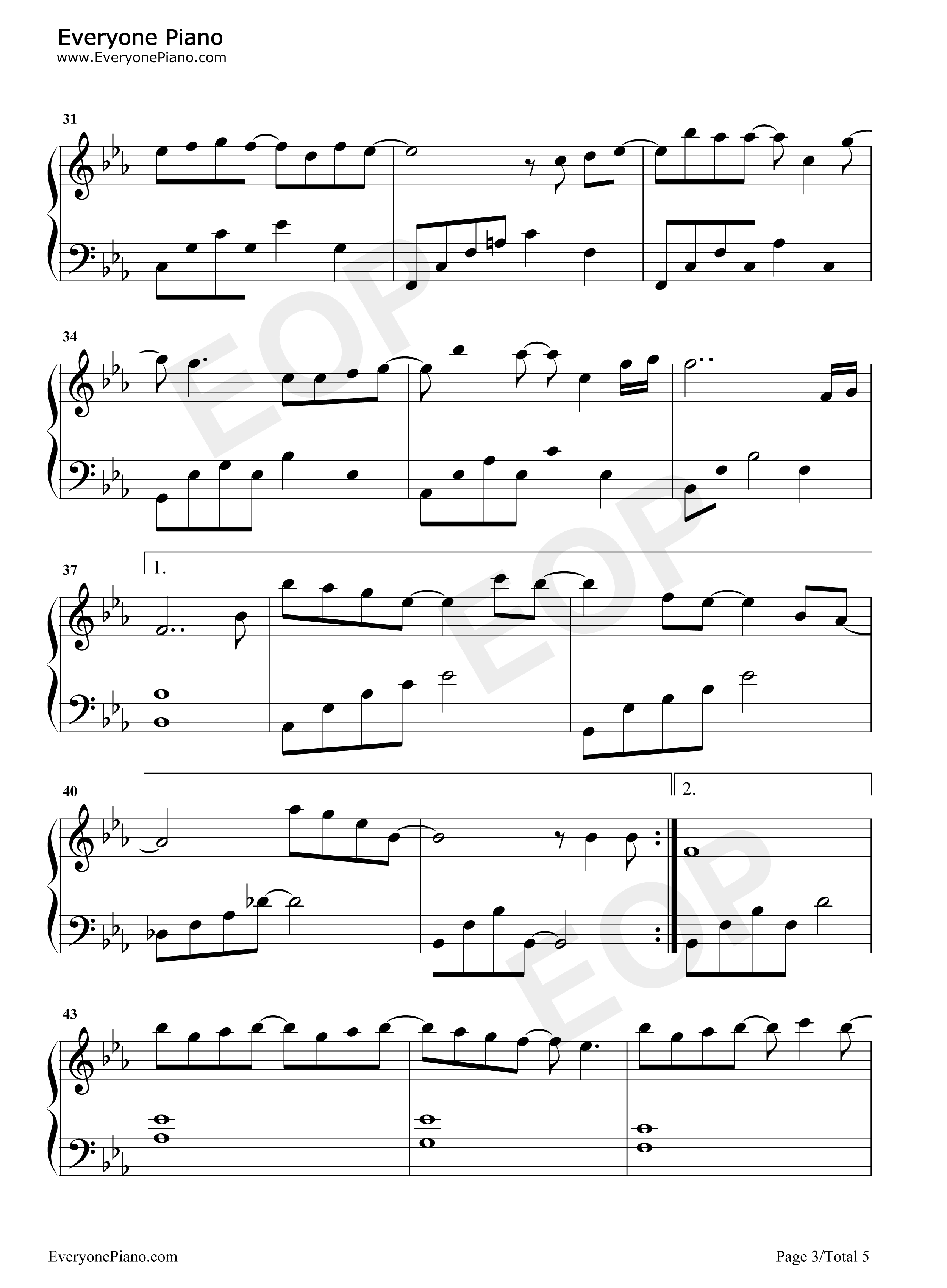 风的来信钢琴谱_金玟岐