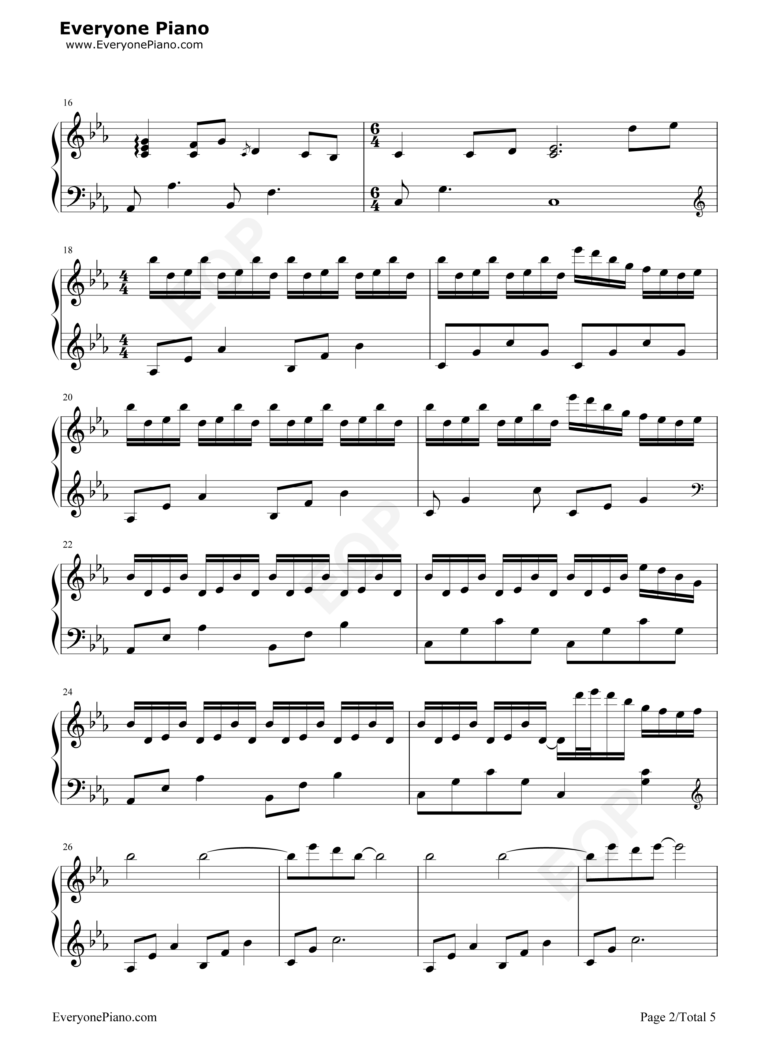 星河不可及钢琴谱_CMJ