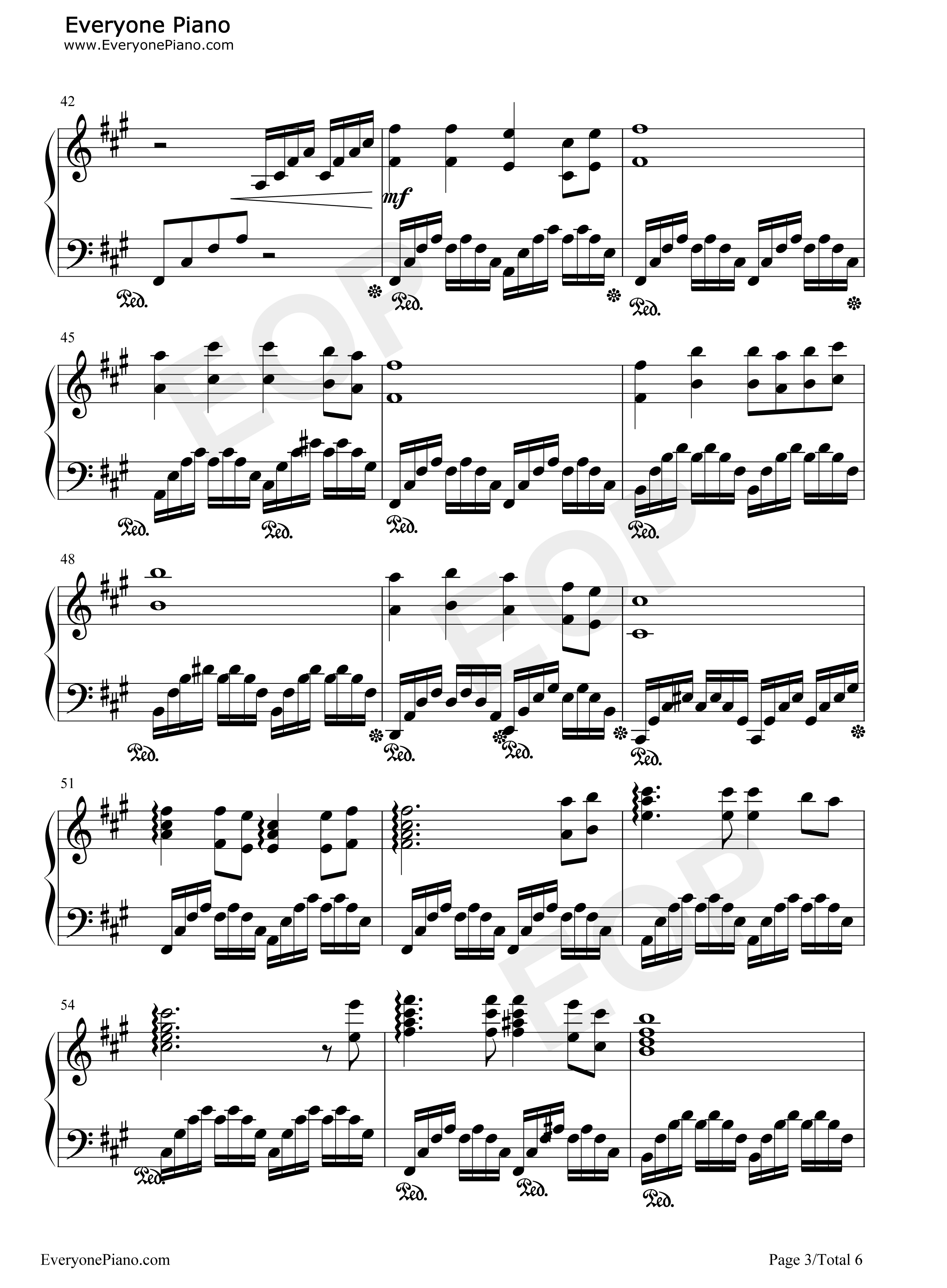 酒醉的蝴蝶钢琴谱_崔伟立