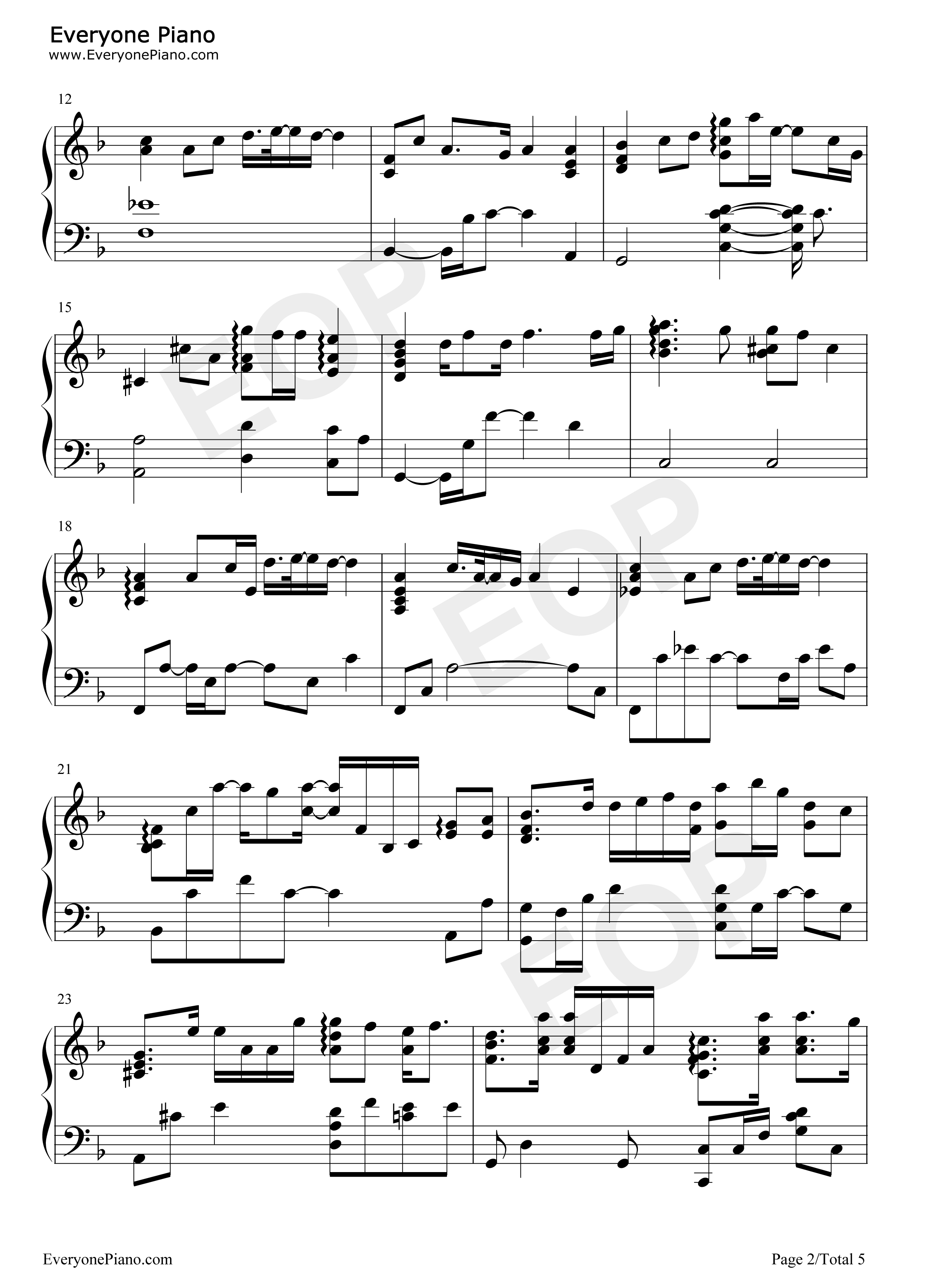 大眠钢琴谱_小乐哥_王心凌