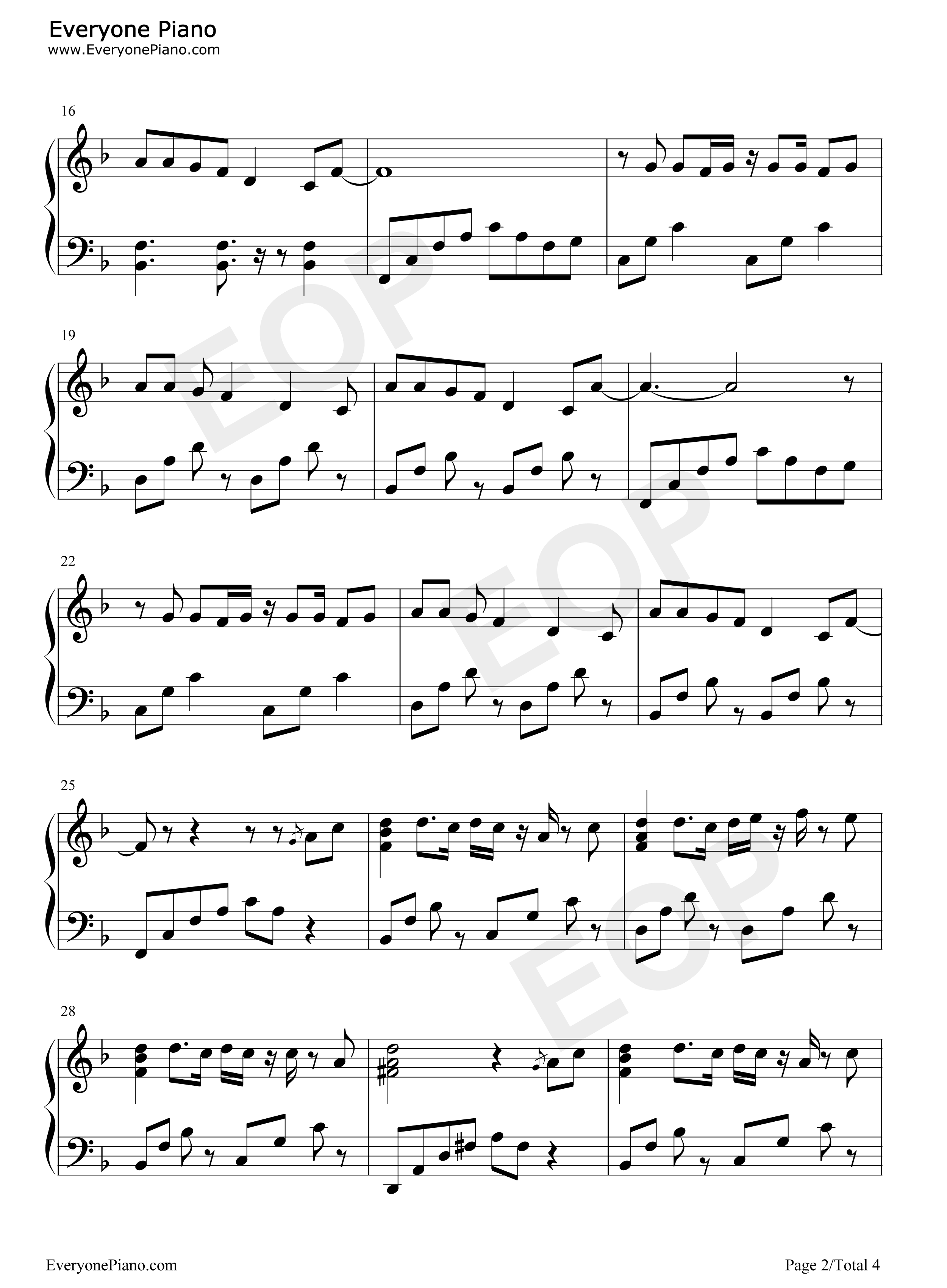 想念钢琴谱_梁博