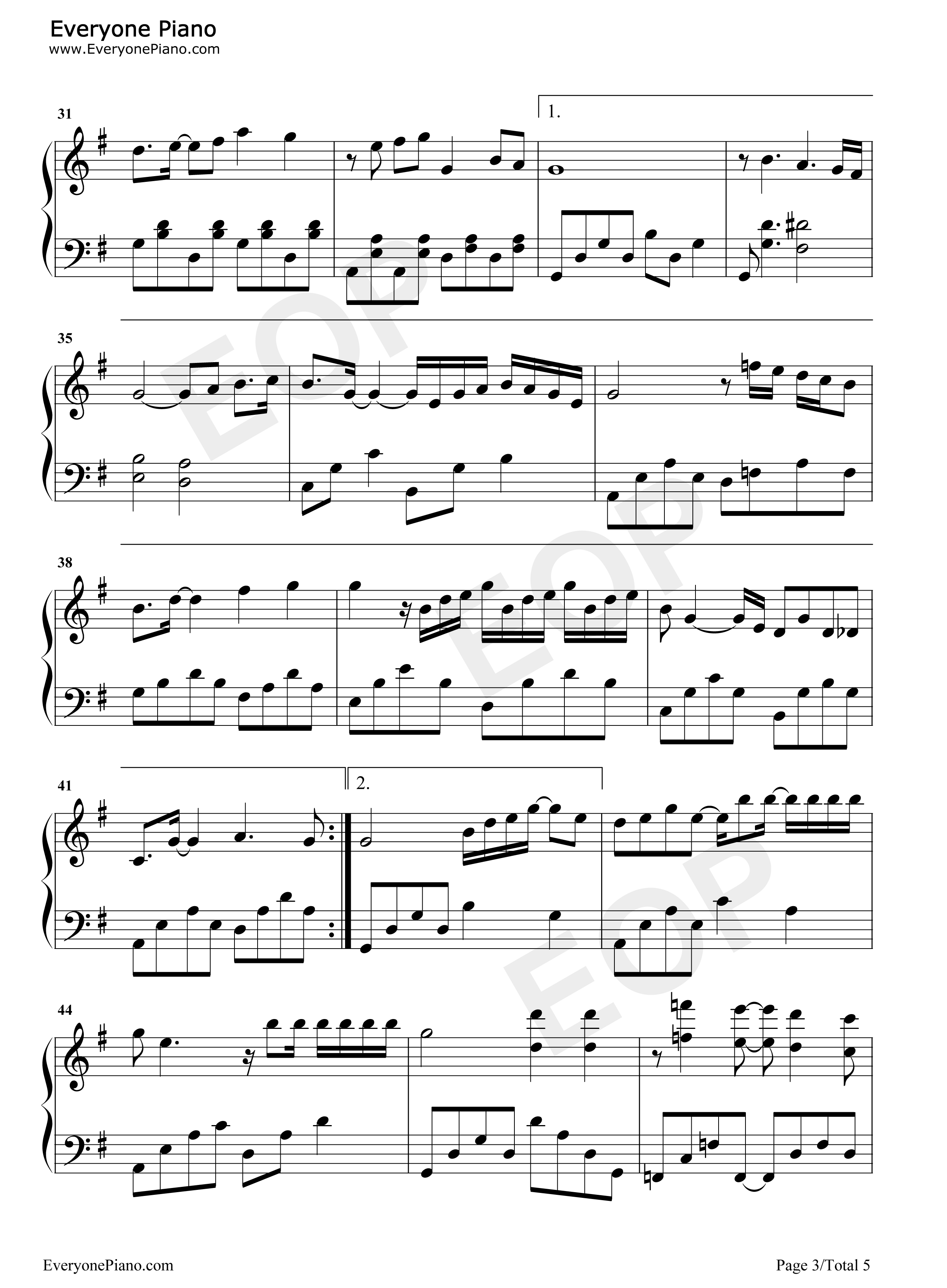 一天钢琴谱_黄宣