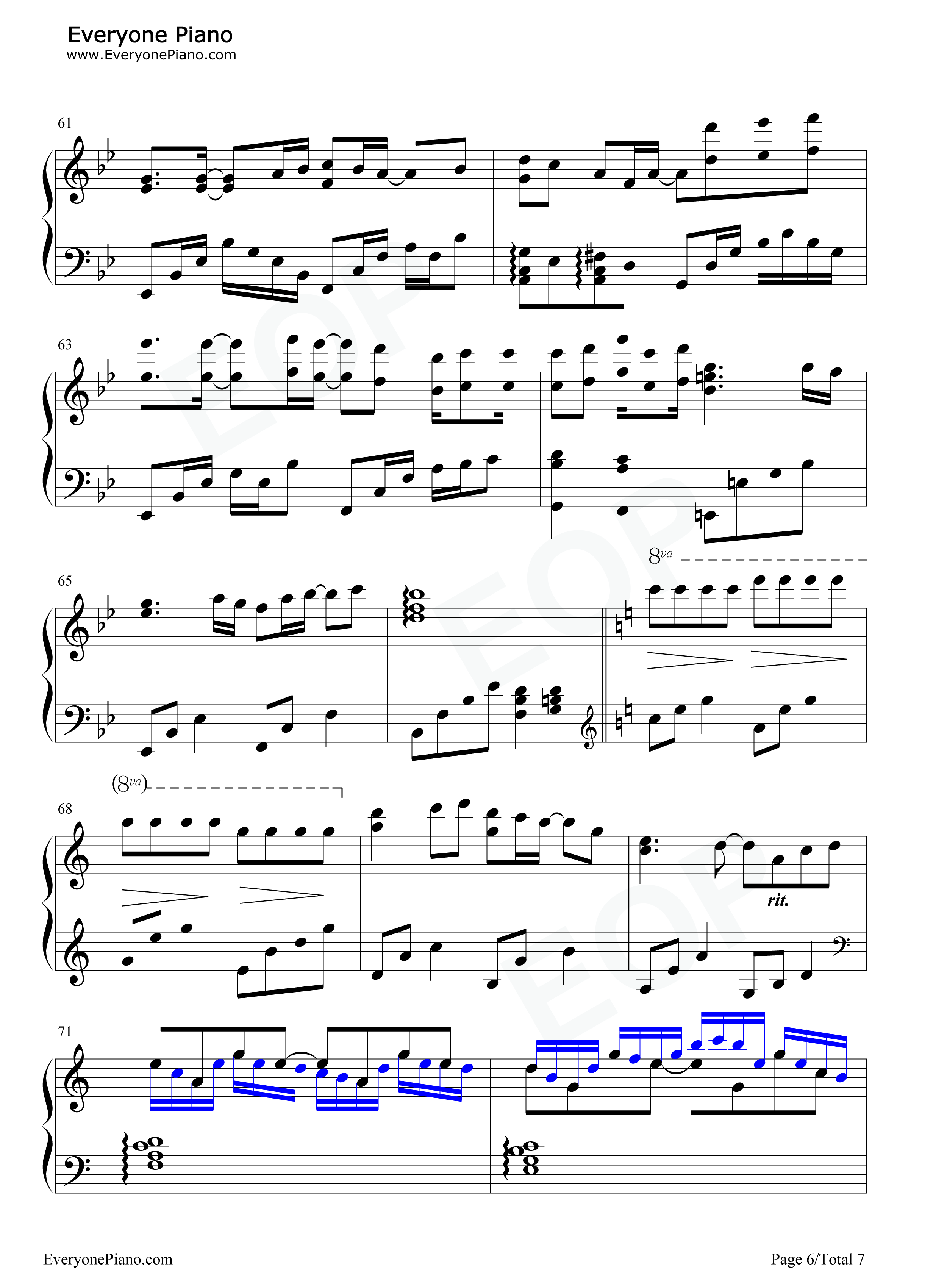 没有头绪钢琴谱_初学者_