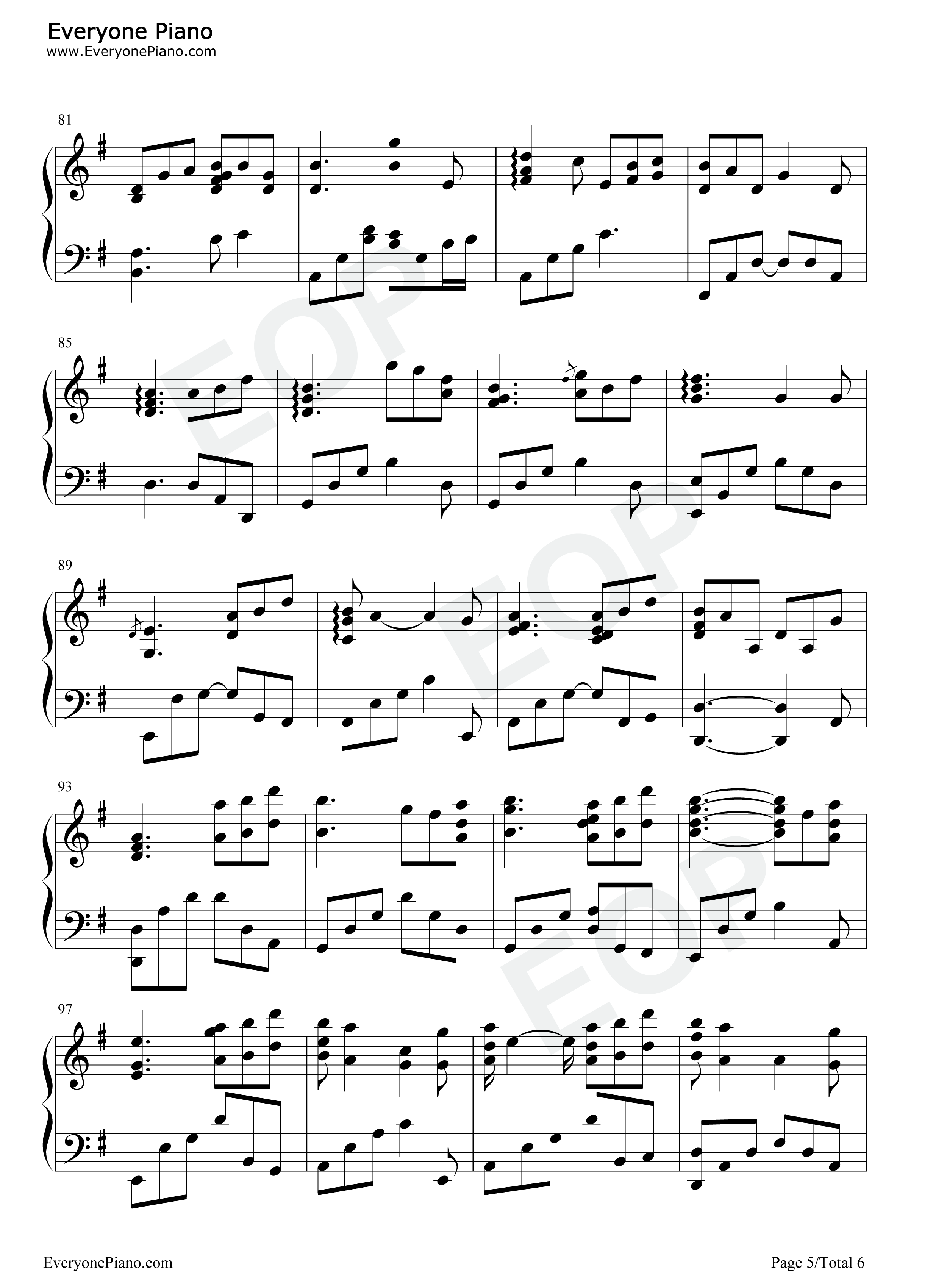 朋友请听好钢琴谱_何炅_谢娜_易烊千玺